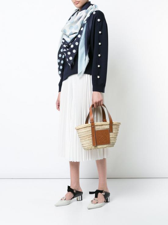 loewe small straw tote