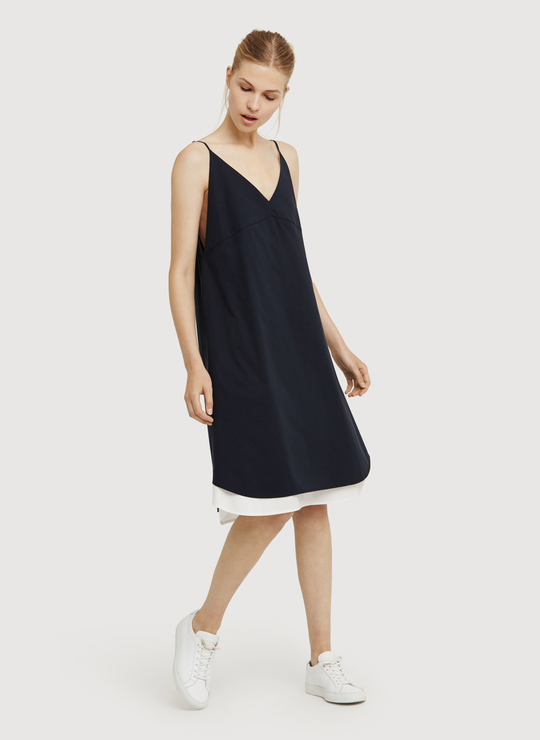 Kit and ace Sooner Or Layer Dress in Blue (DK NAVY/WHITE) | Lyst