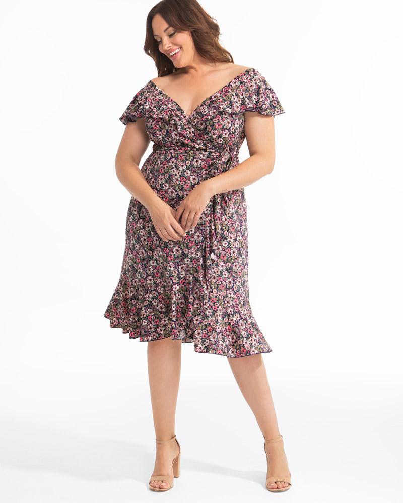 kiyonna wrap dress