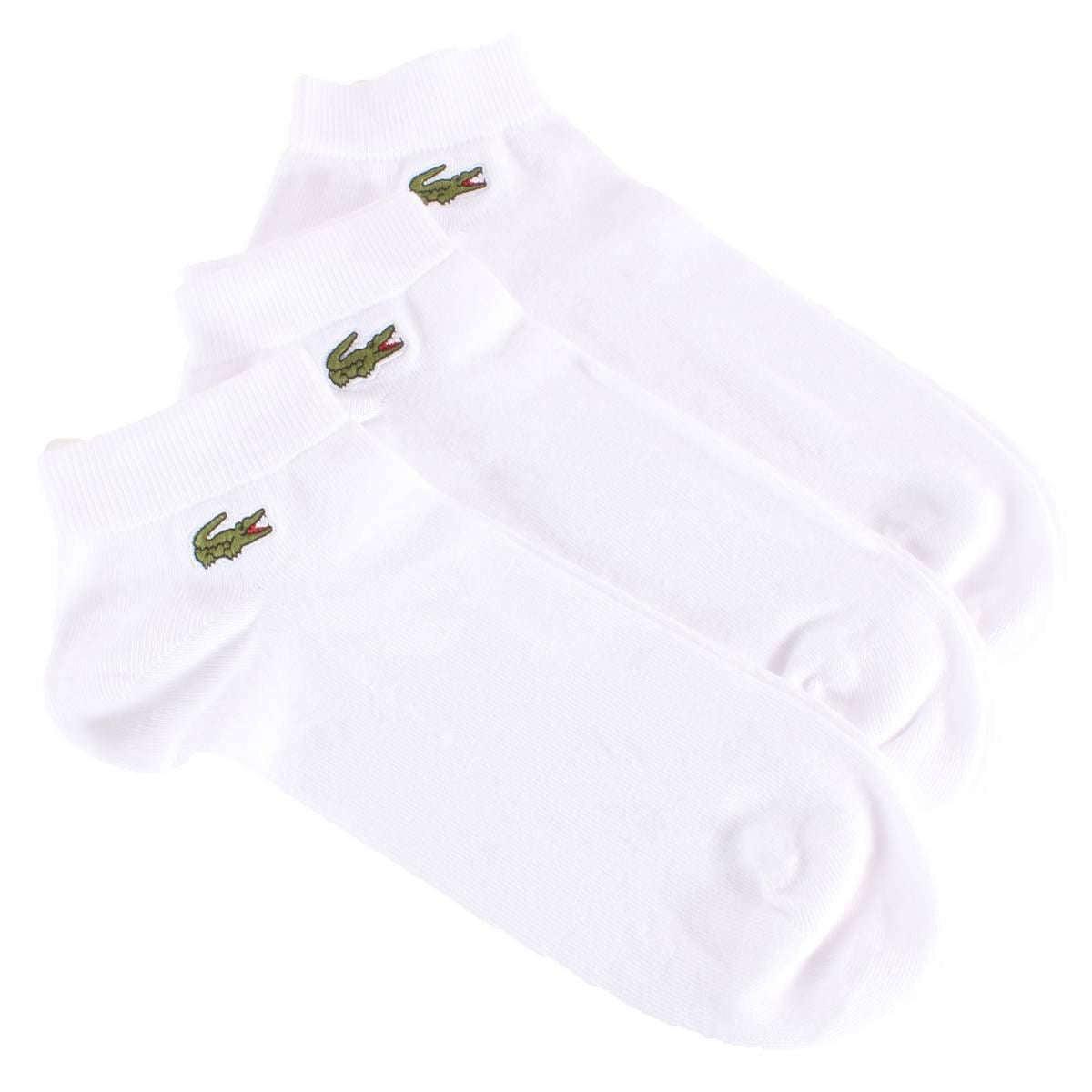 Lacoste 3 Pack Trainer Socks in White | Lyst