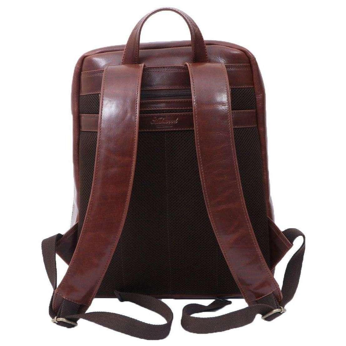 Ashwood Leather Laptop Business Rucksack in Brown
