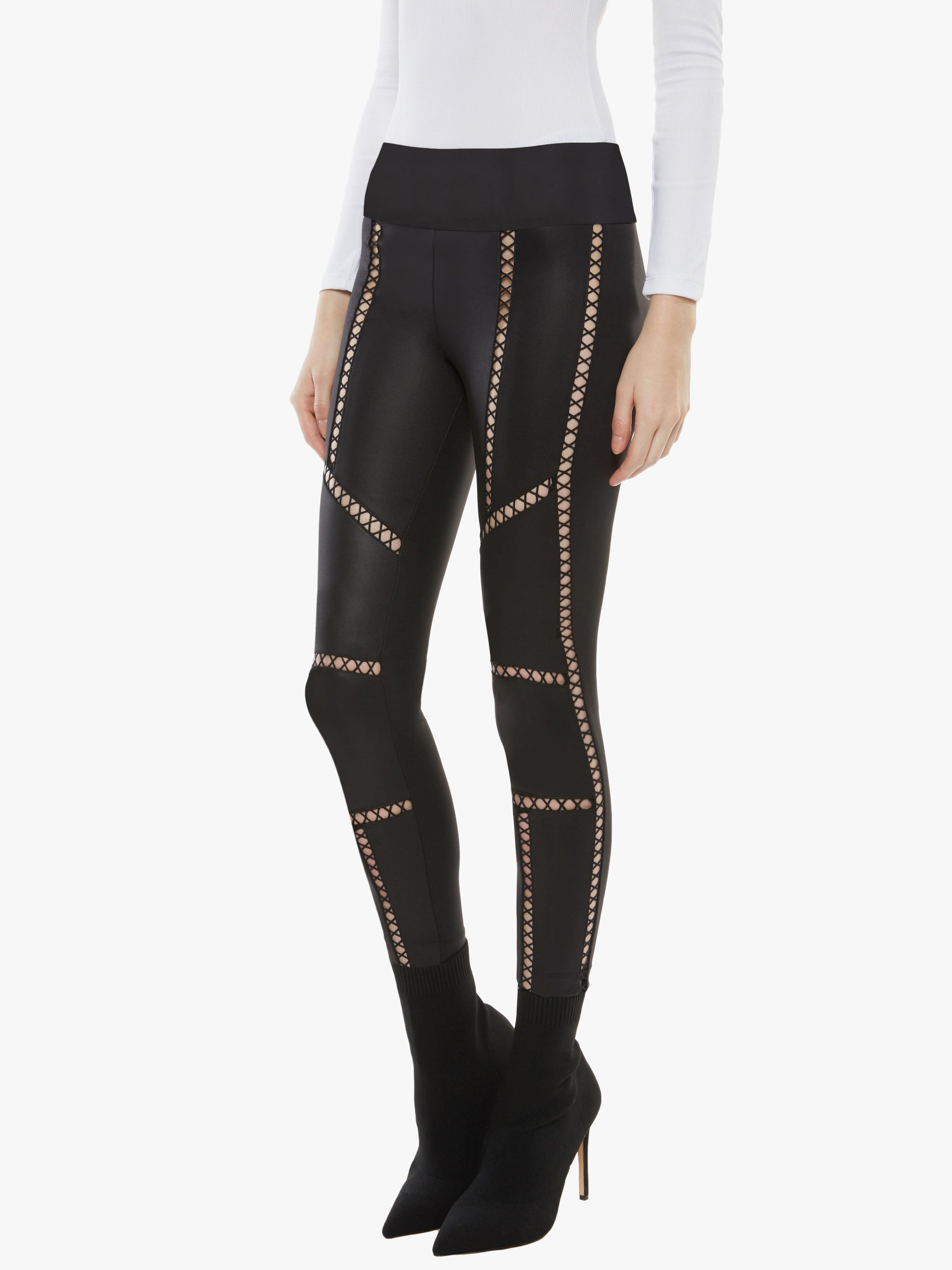 Koral Synthetic Cabaret High Rise Scuba Legging in Black Lyst