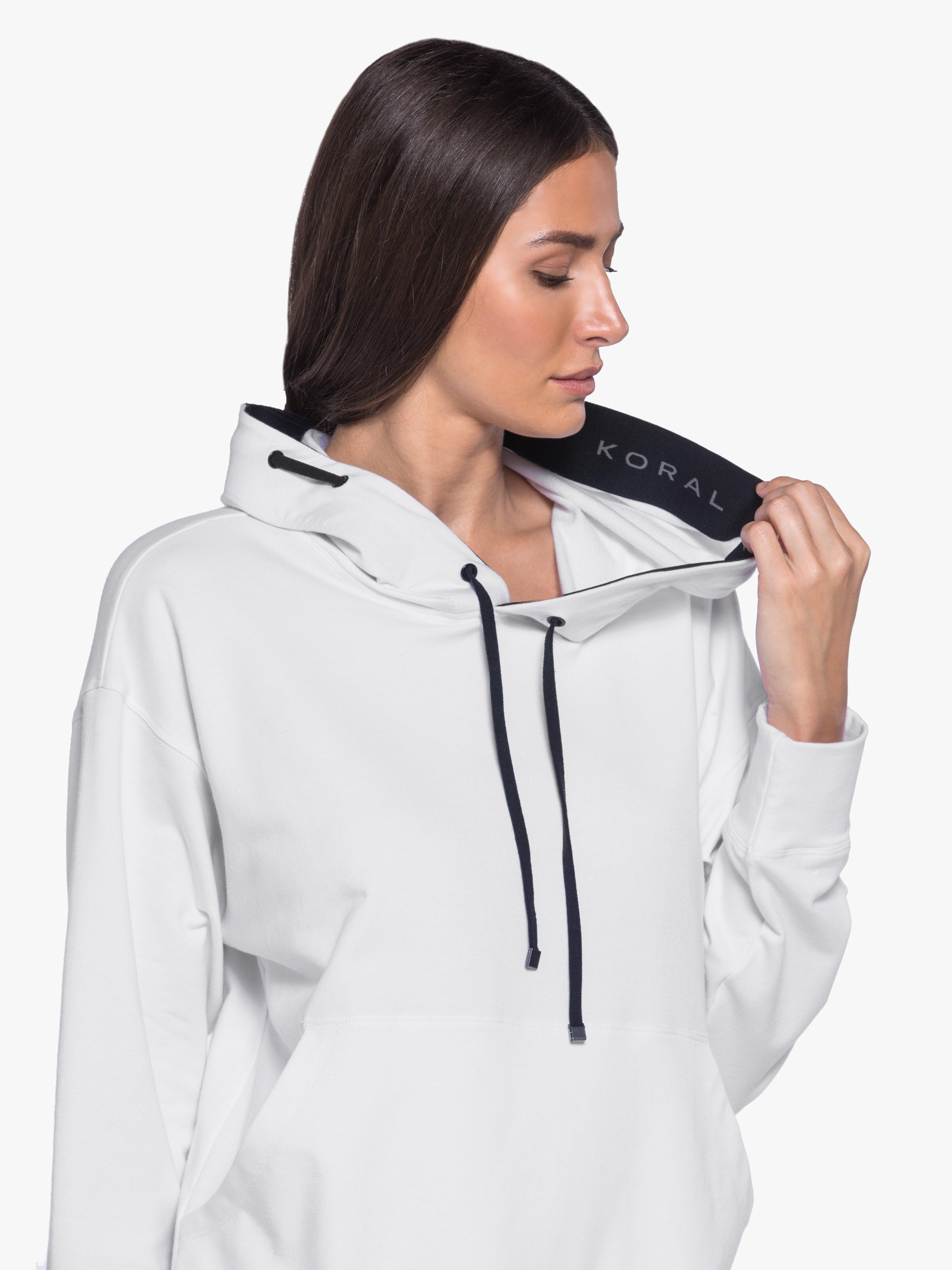 Koral Cotton Spry Hoodie in White - Lyst