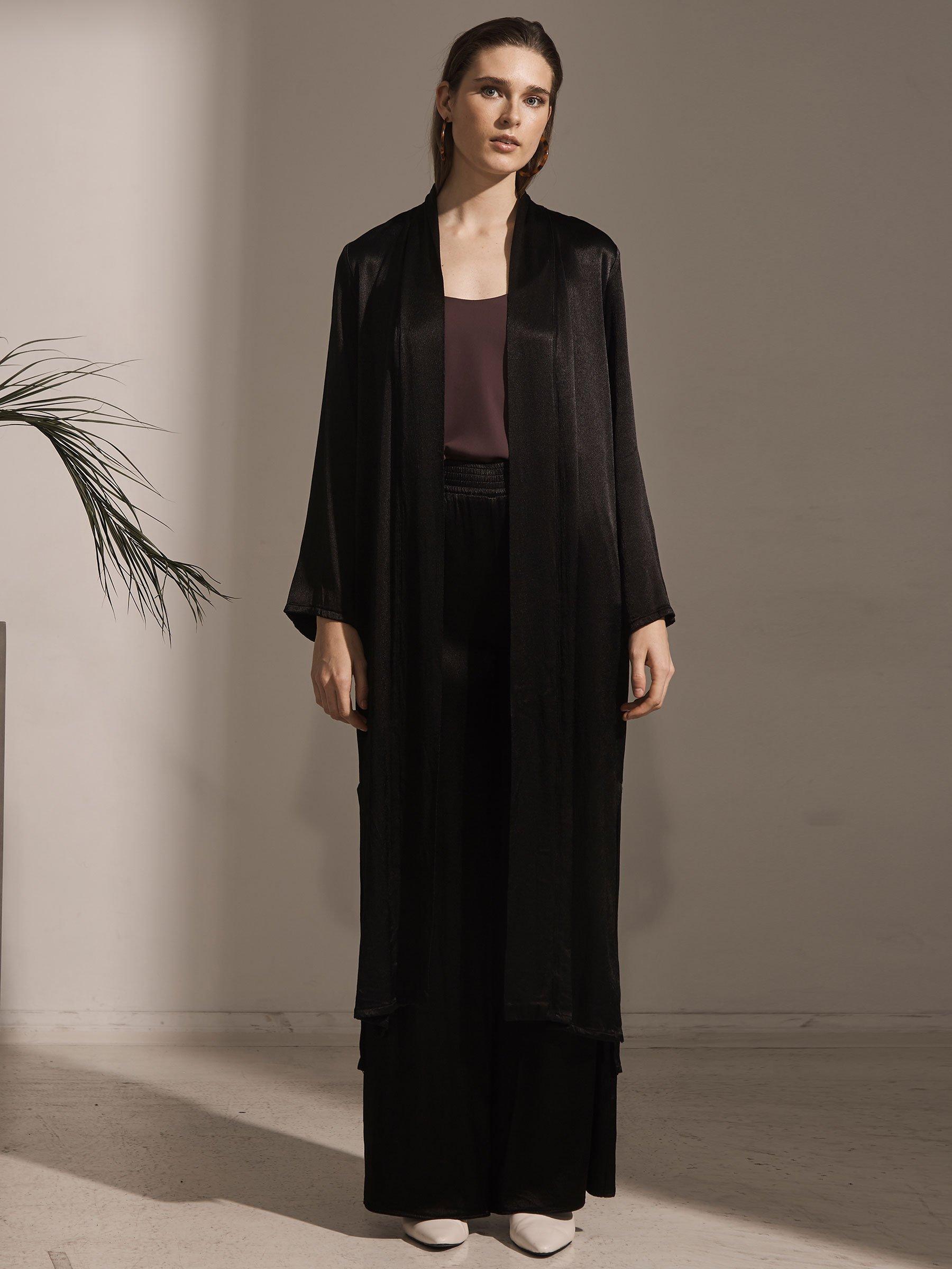 long black maxi cardigan