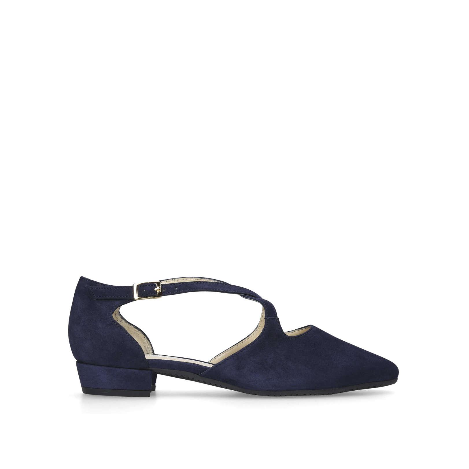 Carvela Kurt Geiger Suede Navy �amour� Low Heel Court