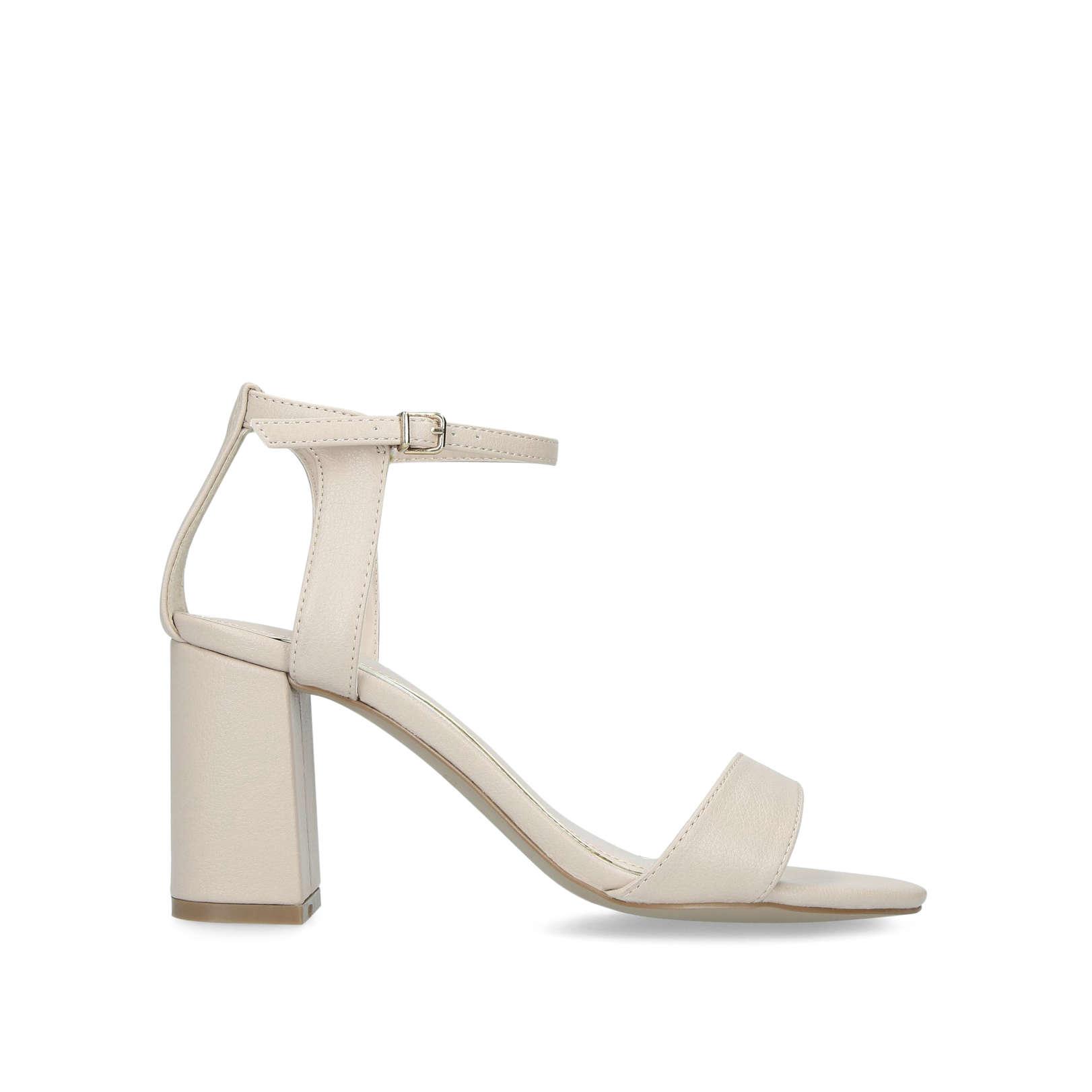Carvela Kurt Geiger Block Heel Sandals in Natural | Lyst UK