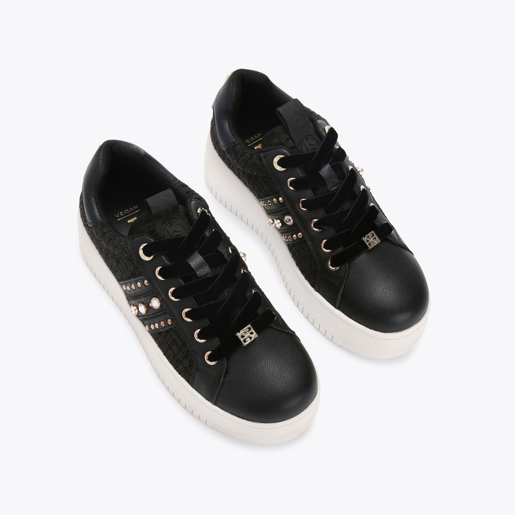KG by Kurt Geiger Trainers Fabric Leslie Embellished in Black
