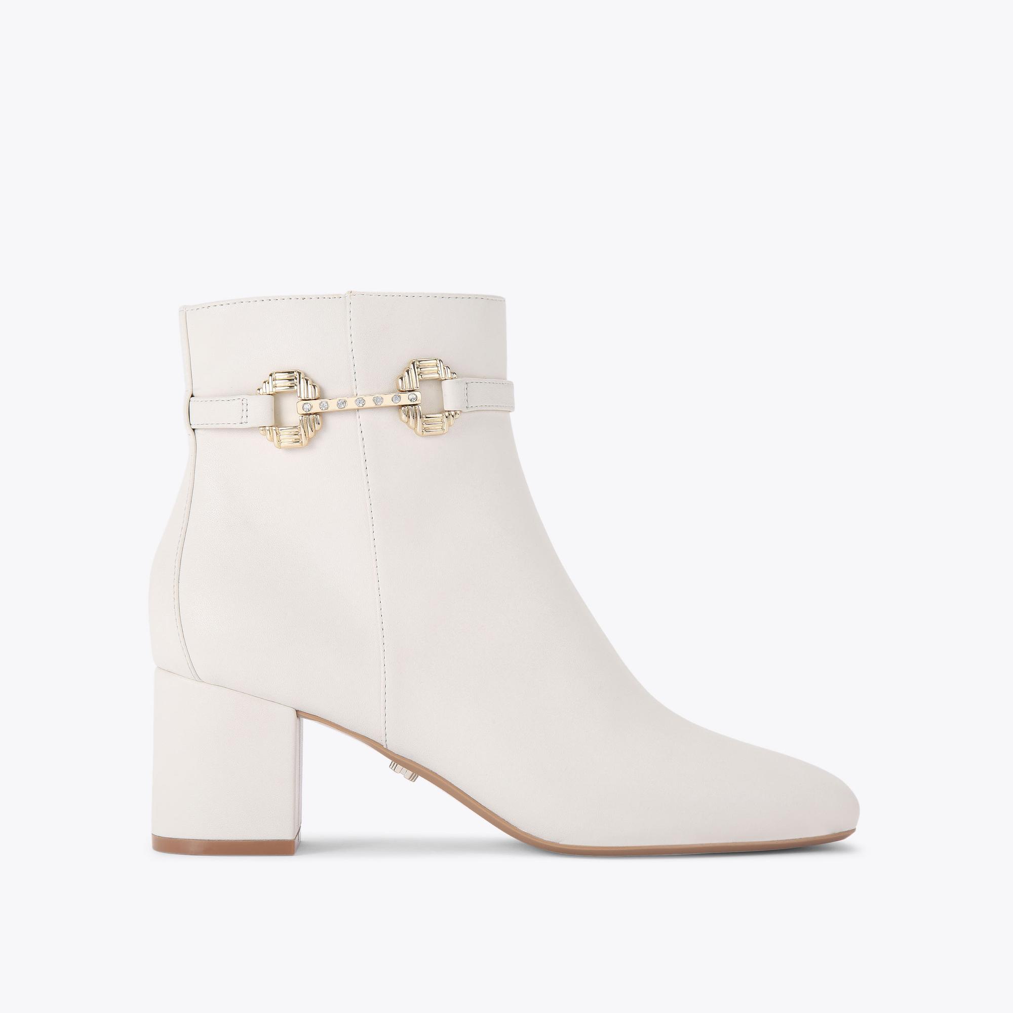 Carvela Kurt Geiger Ankle Boot Bone Leather Poise in White Lyst UK