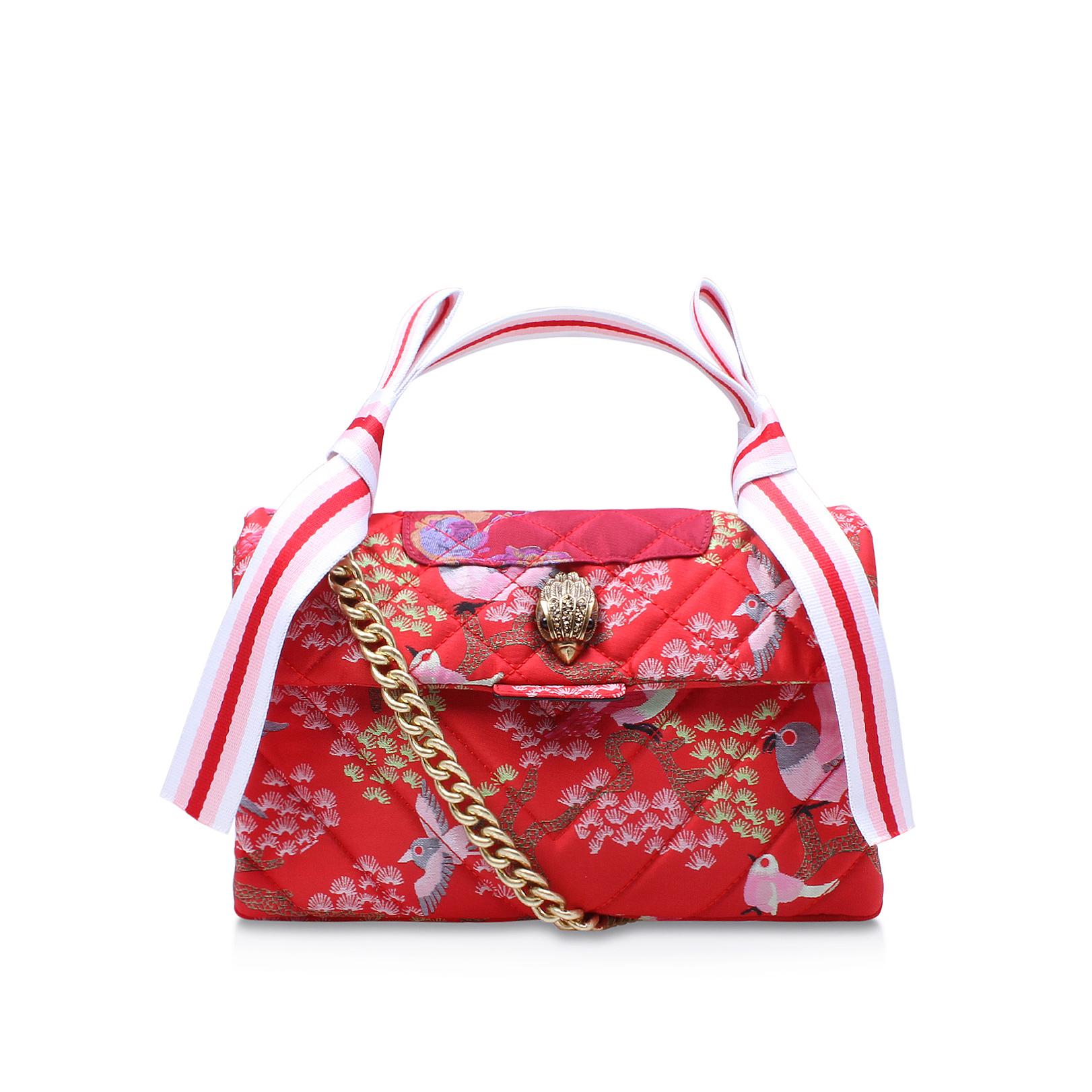 Kurt Geiger Fabric Kensington Bag in Red Lyst UK