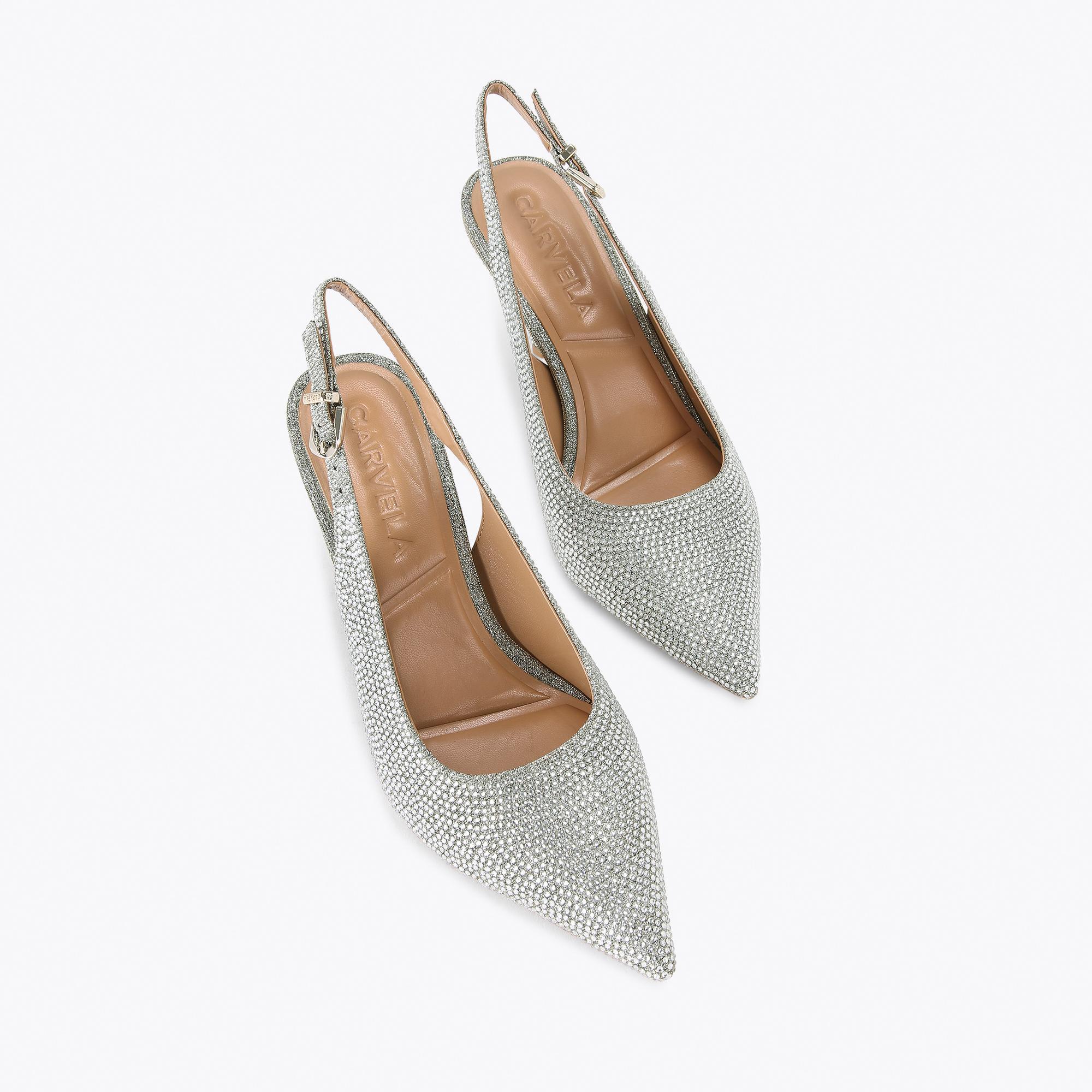 Silver store carvela heels