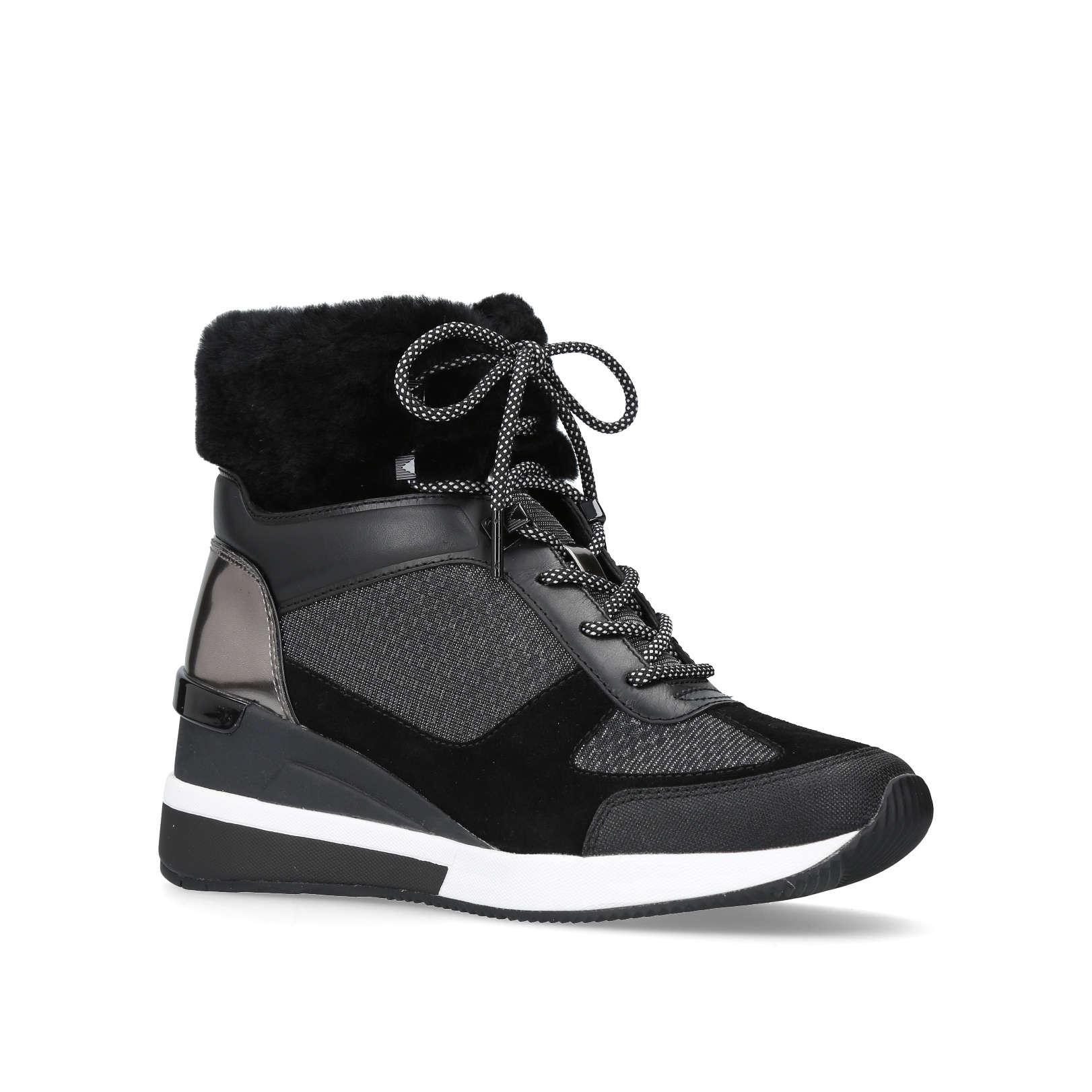 michael kors black heel boots