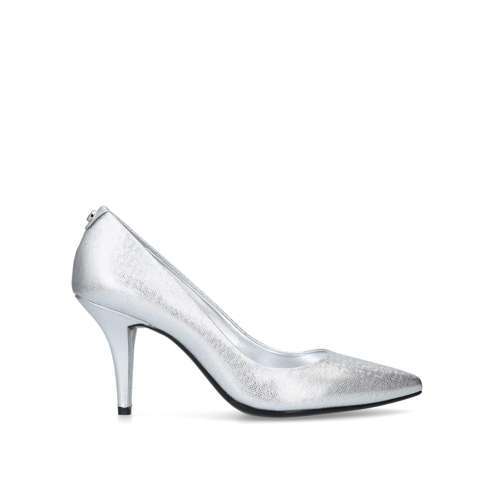 mk silver heels
