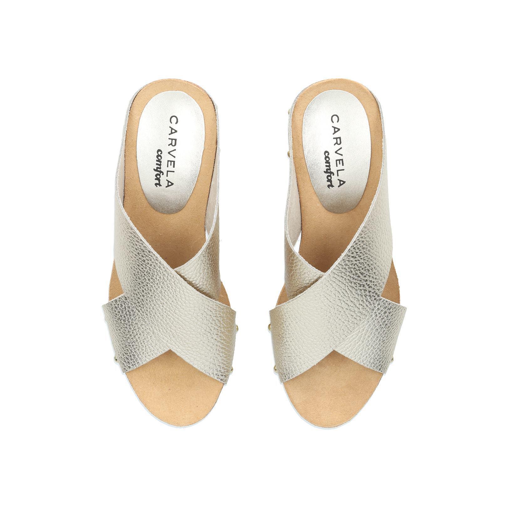 Carvela Kurt Geiger Sooty Sandals in Metallic | Lyst UK
