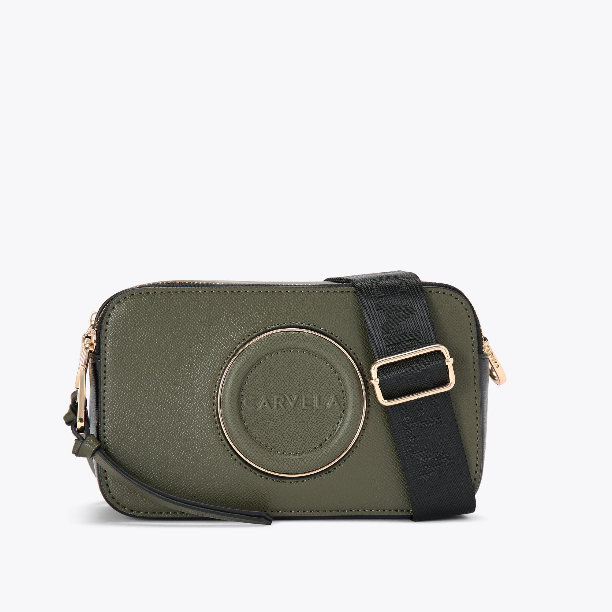 Carvela Kurt Geiger Camera Bag Synthetic Khaki Roma in Green Lyst UK