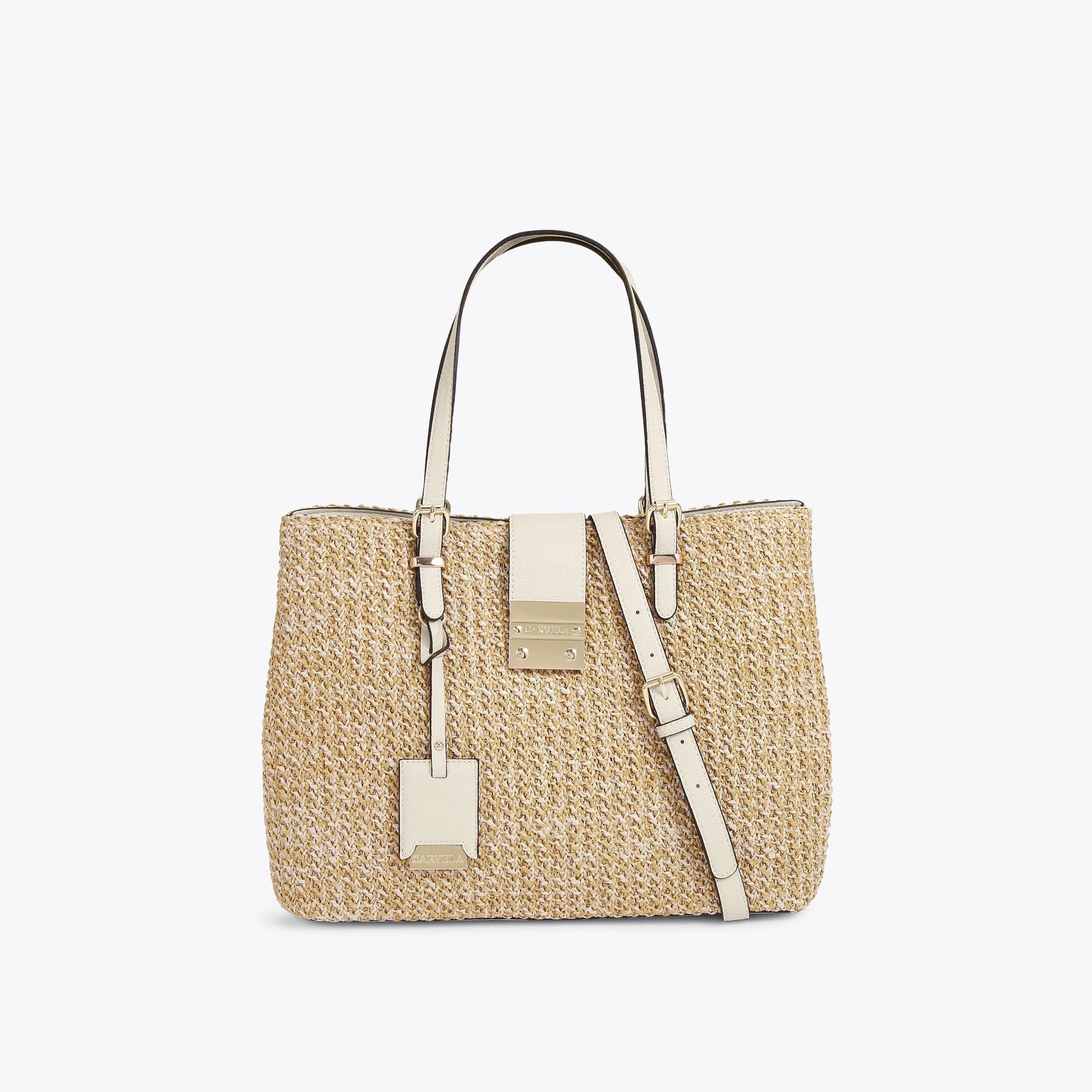 Carvela Kurt Geiger Tote Bag Bone Synthetic Midi Mandy 2 in