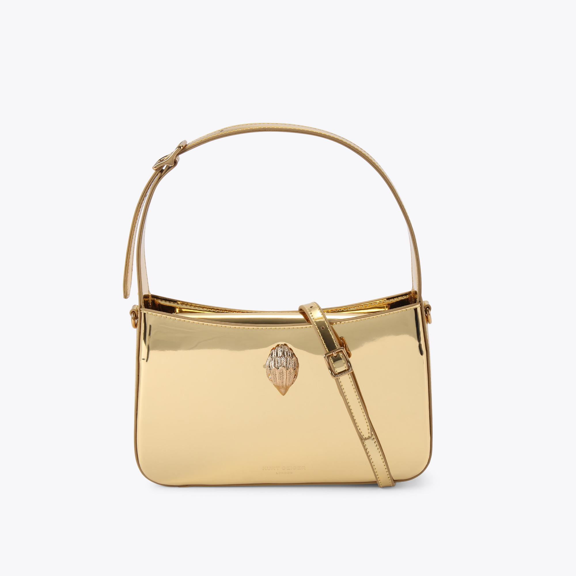 Gold leather handbags hotsell