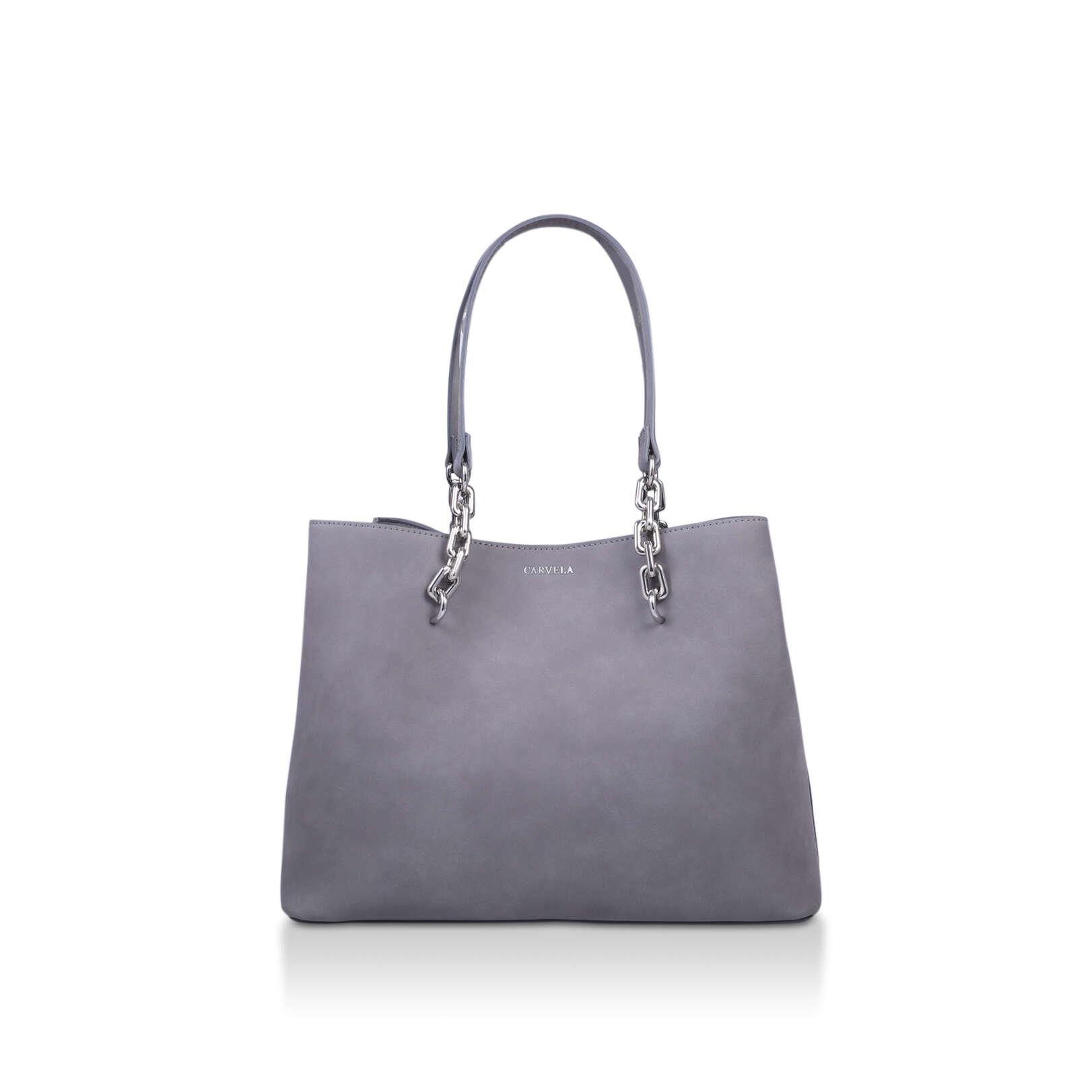 grey carvela tote bag