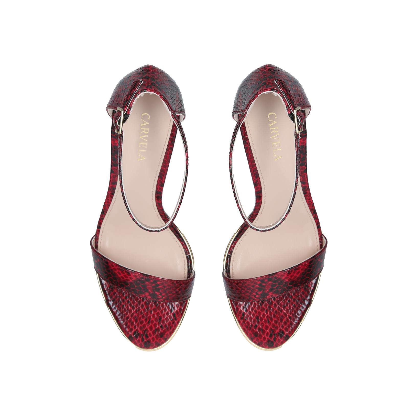 carvela red sandals