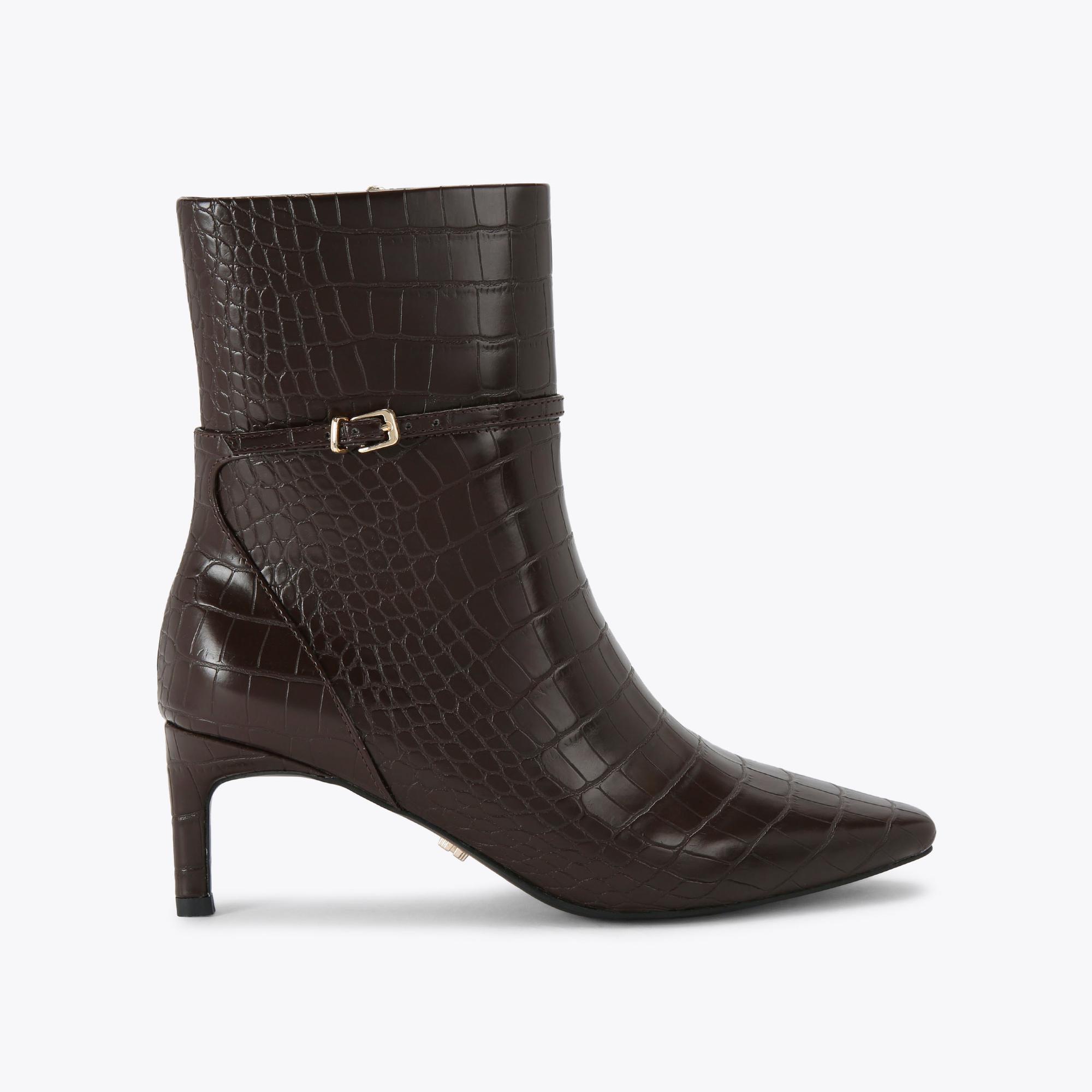 Carvela Kurt Geiger Kg Kurt Geiger Ankle Boot Synthetic Impress in Brown Lyst UK