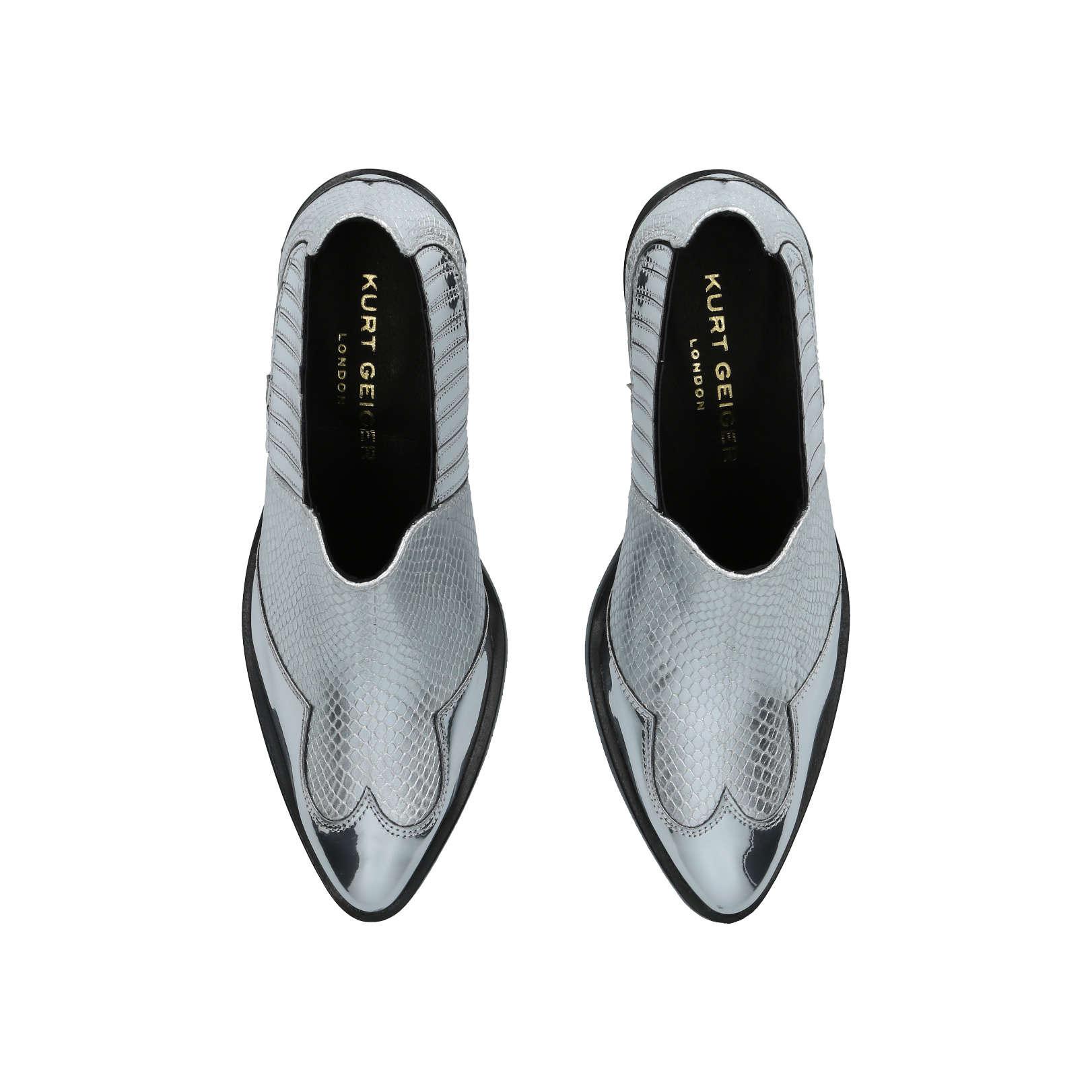 kurt geiger silver boots