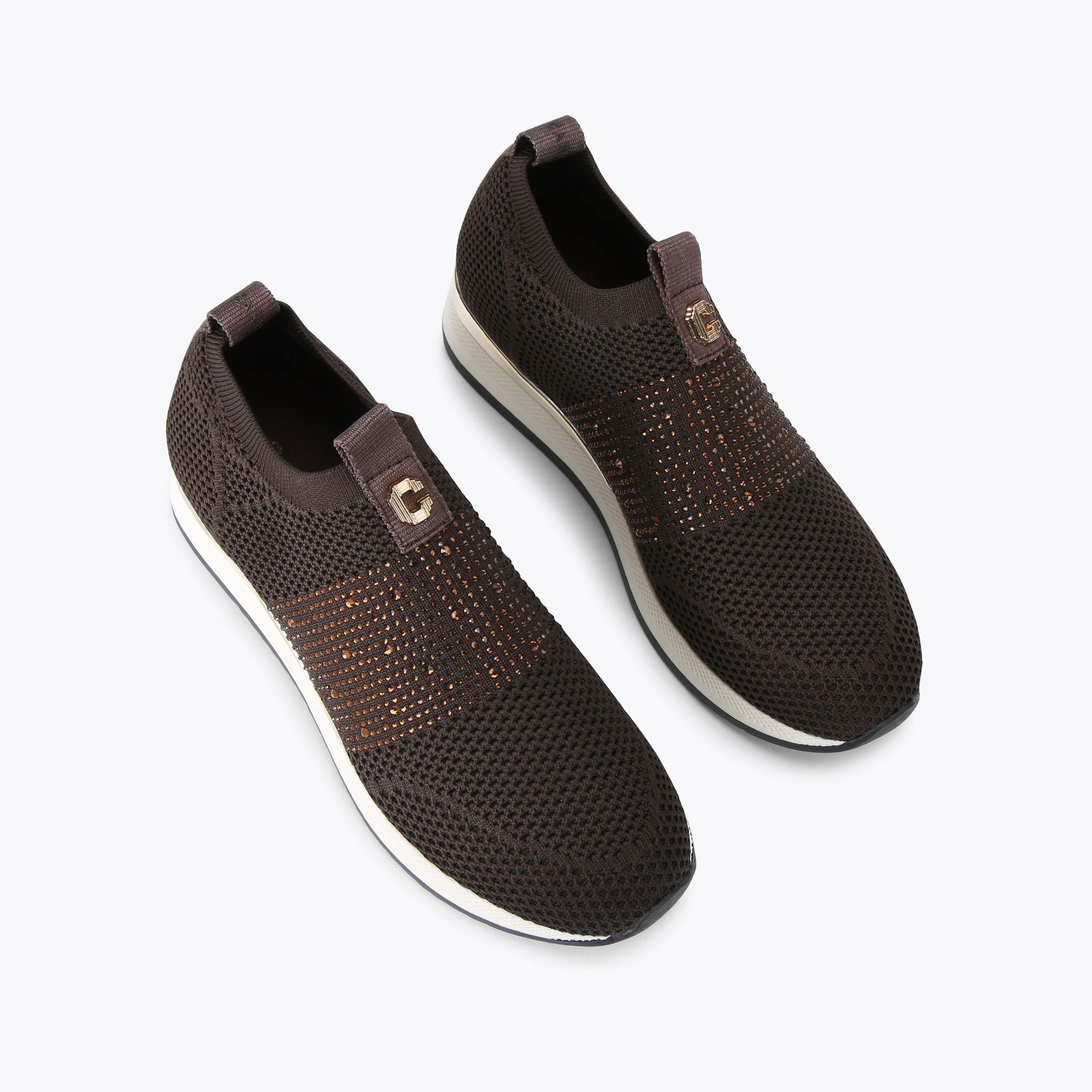 Carvela Slip On Trainer Shoes Carvela Kurt Geiger Trainer Fabric