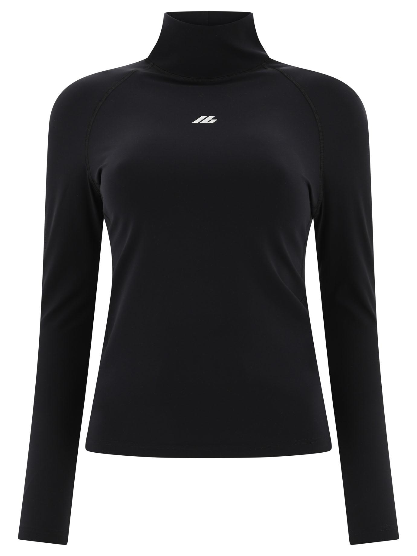 Balenciaga Activewear Turtleneck Top in Black Lyst
