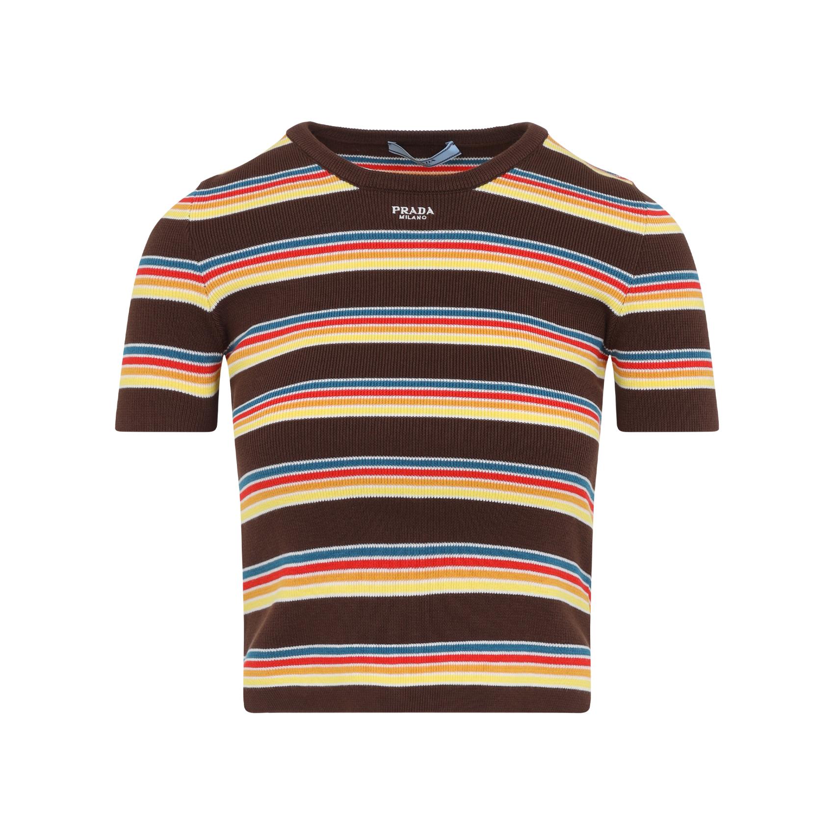 トップス 12ss Prada archive stripe long t shirt 12ss Prada archive