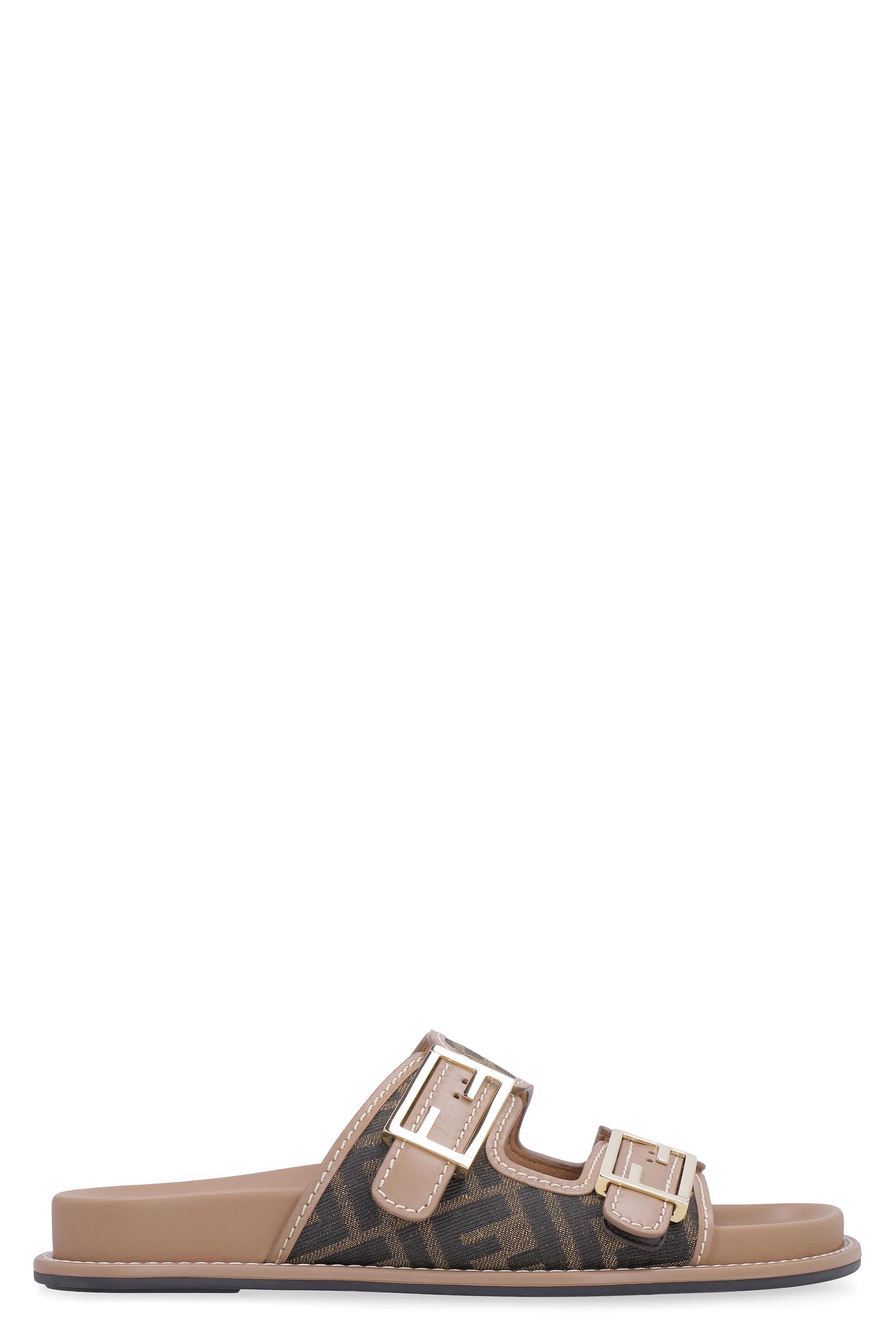 Fendi ff logo slides hotsell