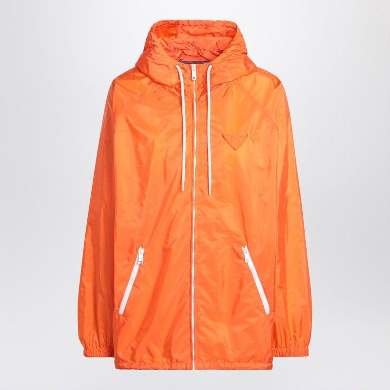 アウターその他 Prada Orange raincoat Prada Raincoat in Orange | Lyst