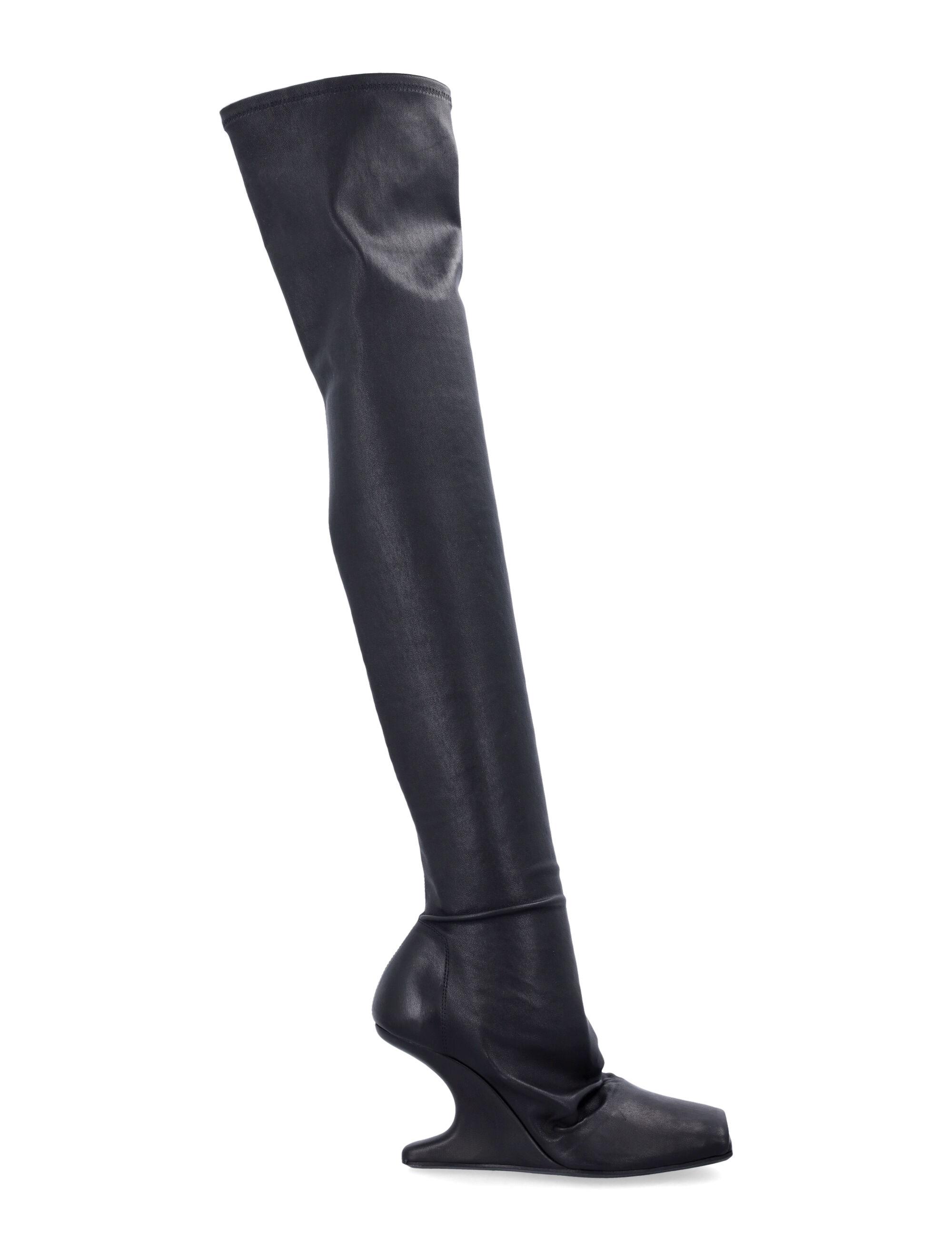 Designer Rick Owens Heeled Silver Boots for Women - Up to 61 Designer Rick Owens Heeled Silver Boots for Women - Up to 61