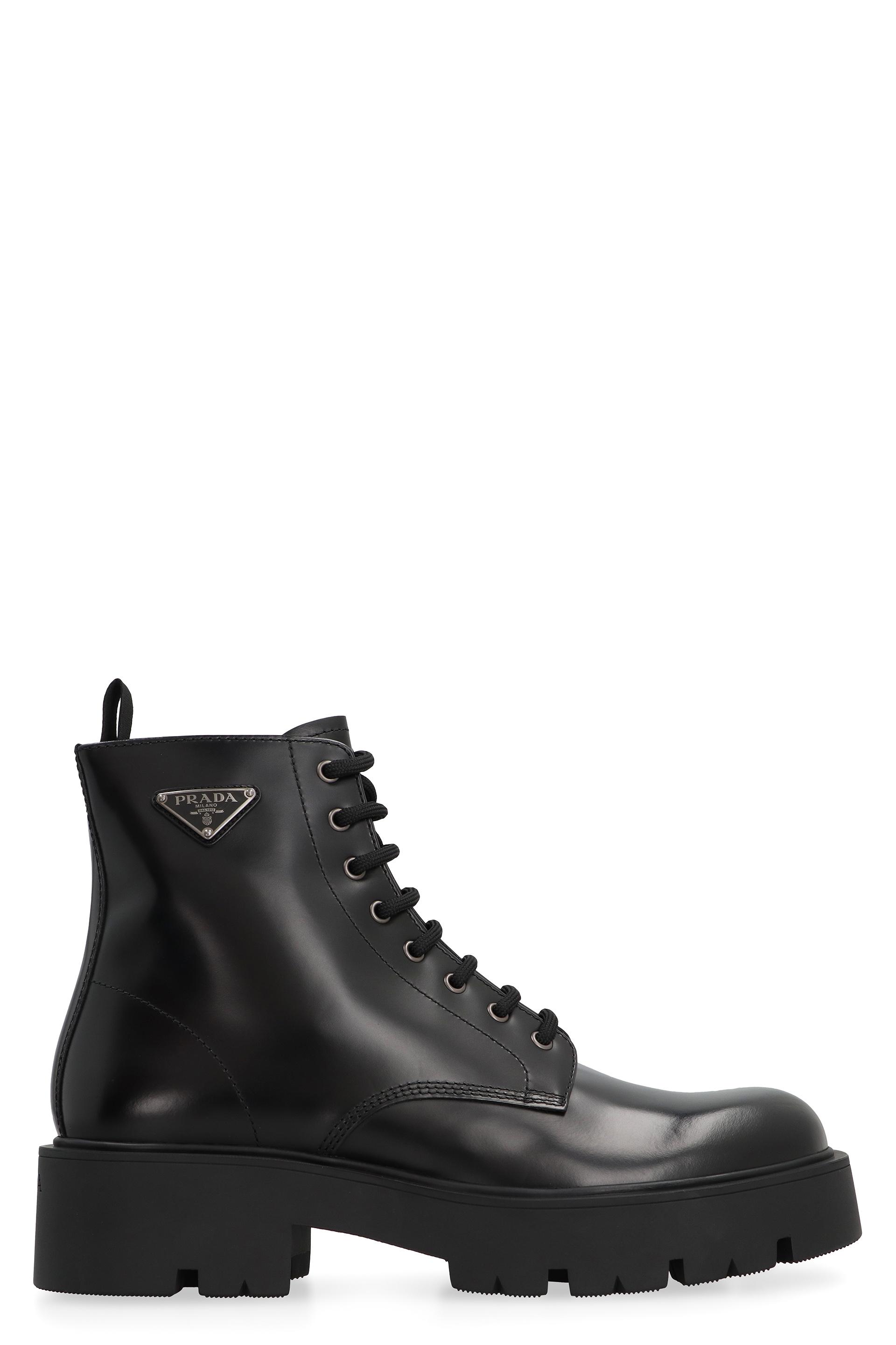 Prada Leather Lace Up Boots for Men - Up to 44% off | Lyst display picture 3
