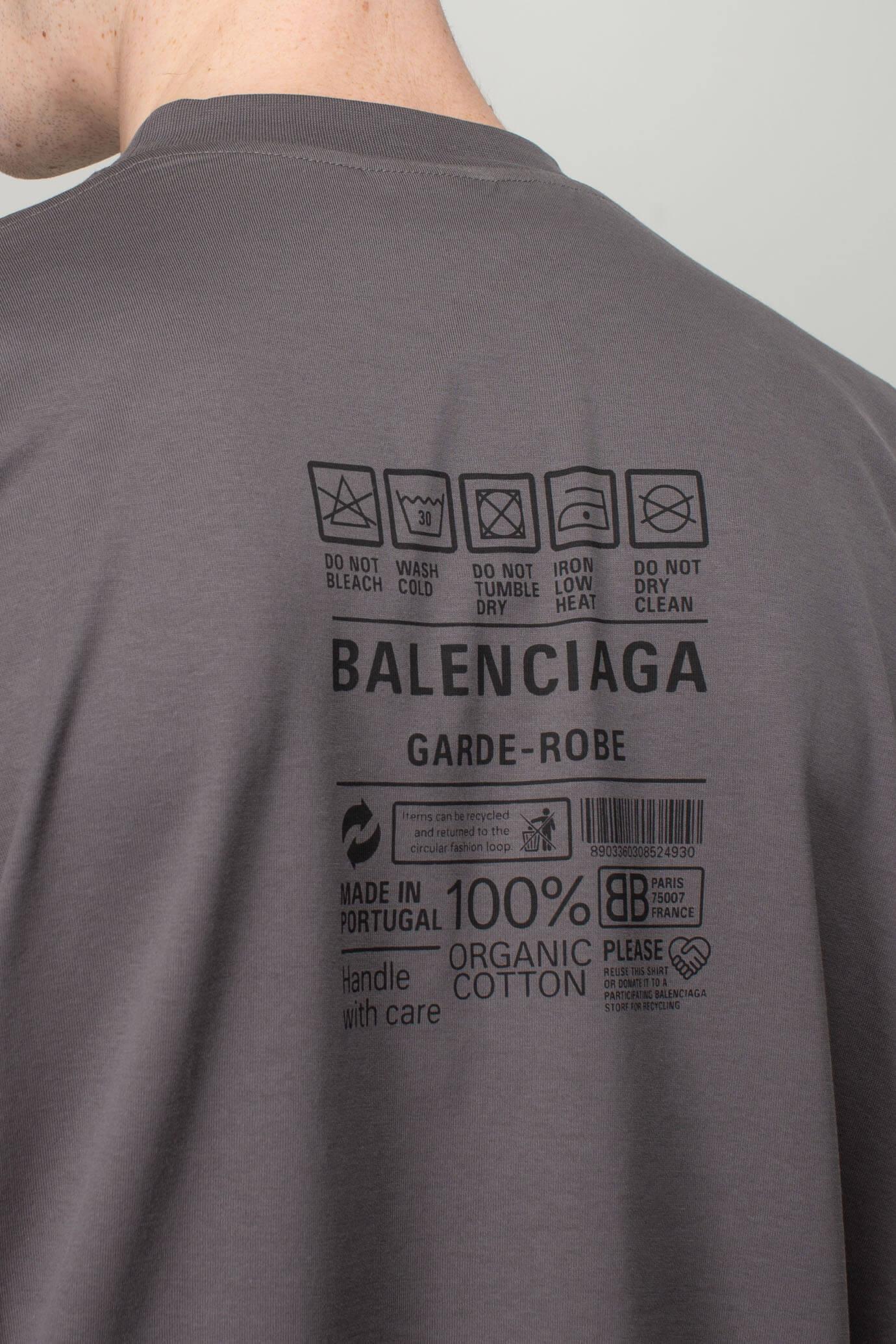 Balenciaga Medium Fit T-shirt in Grey for Men | Lyst UK