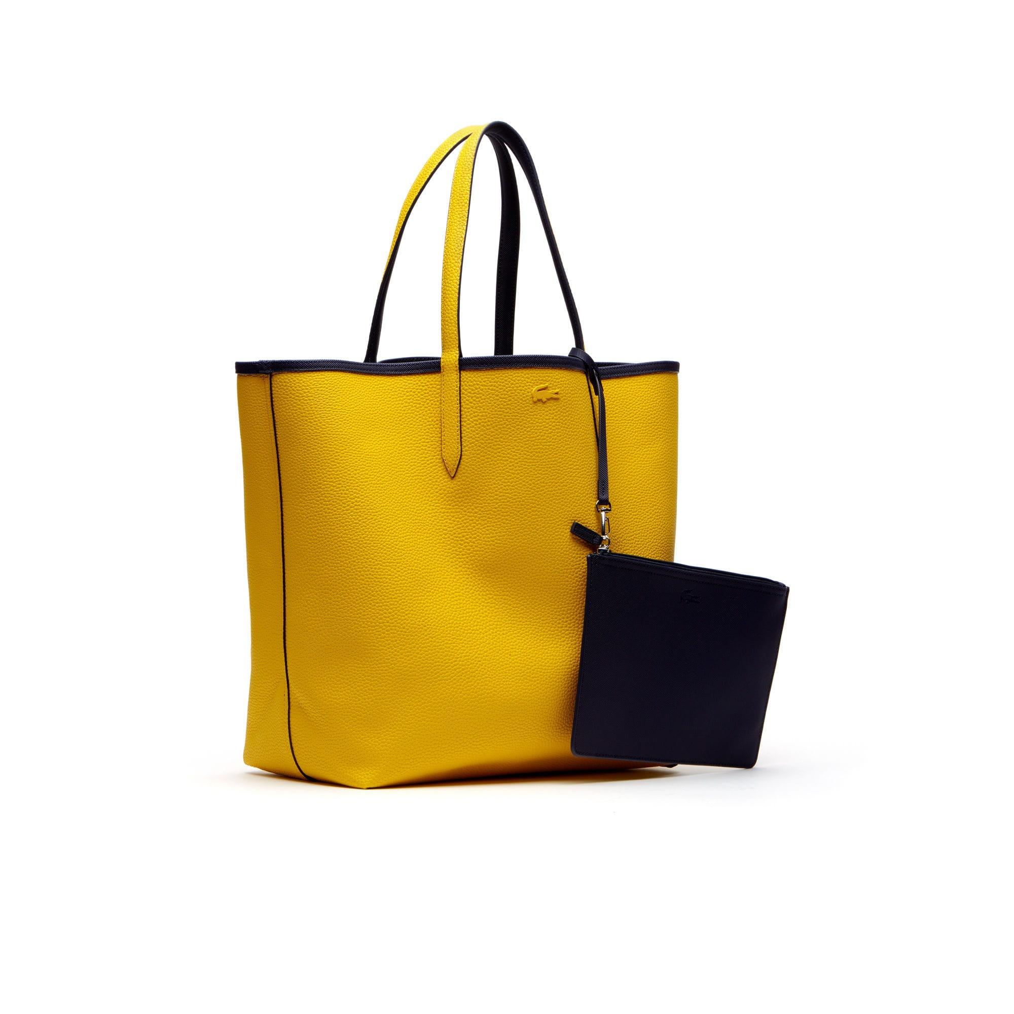 lacoste tote bag gold