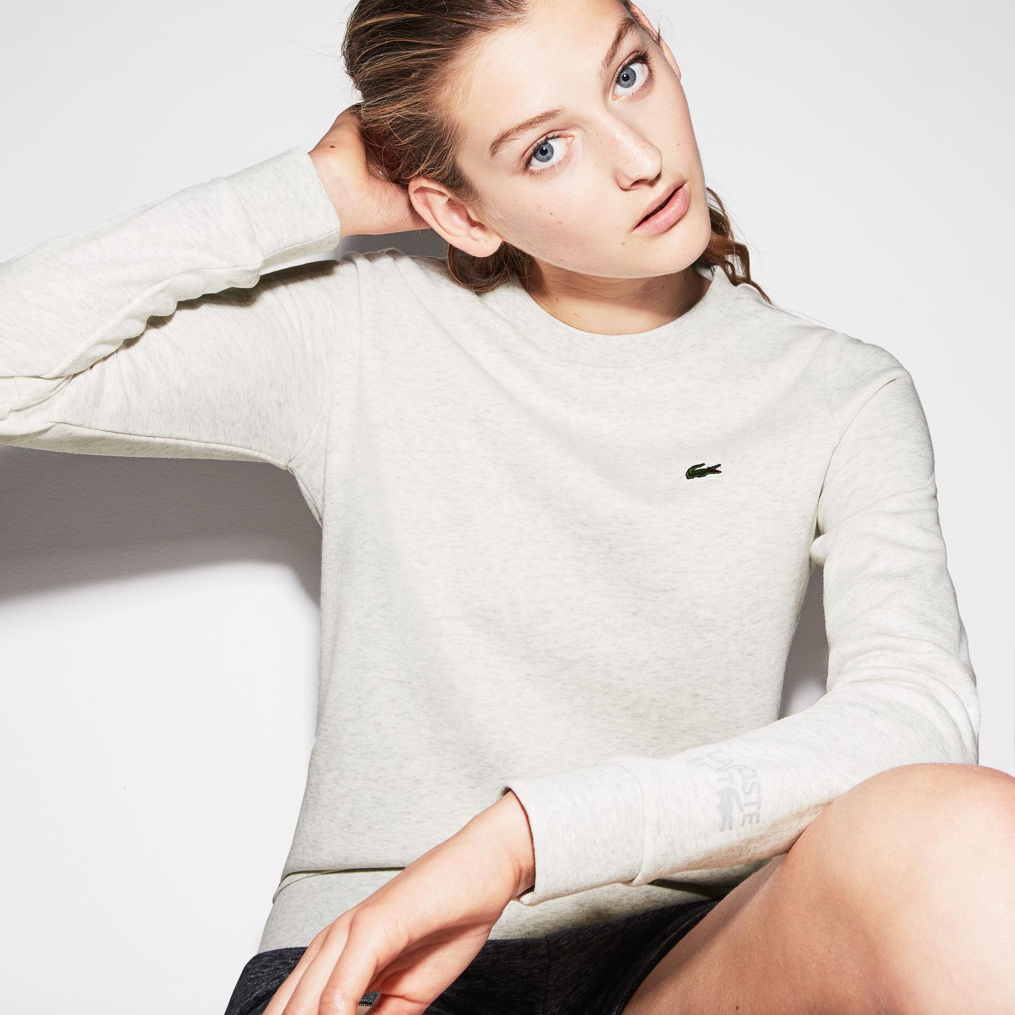 women's lacoste sport tennis cotton fleece sweatshirt