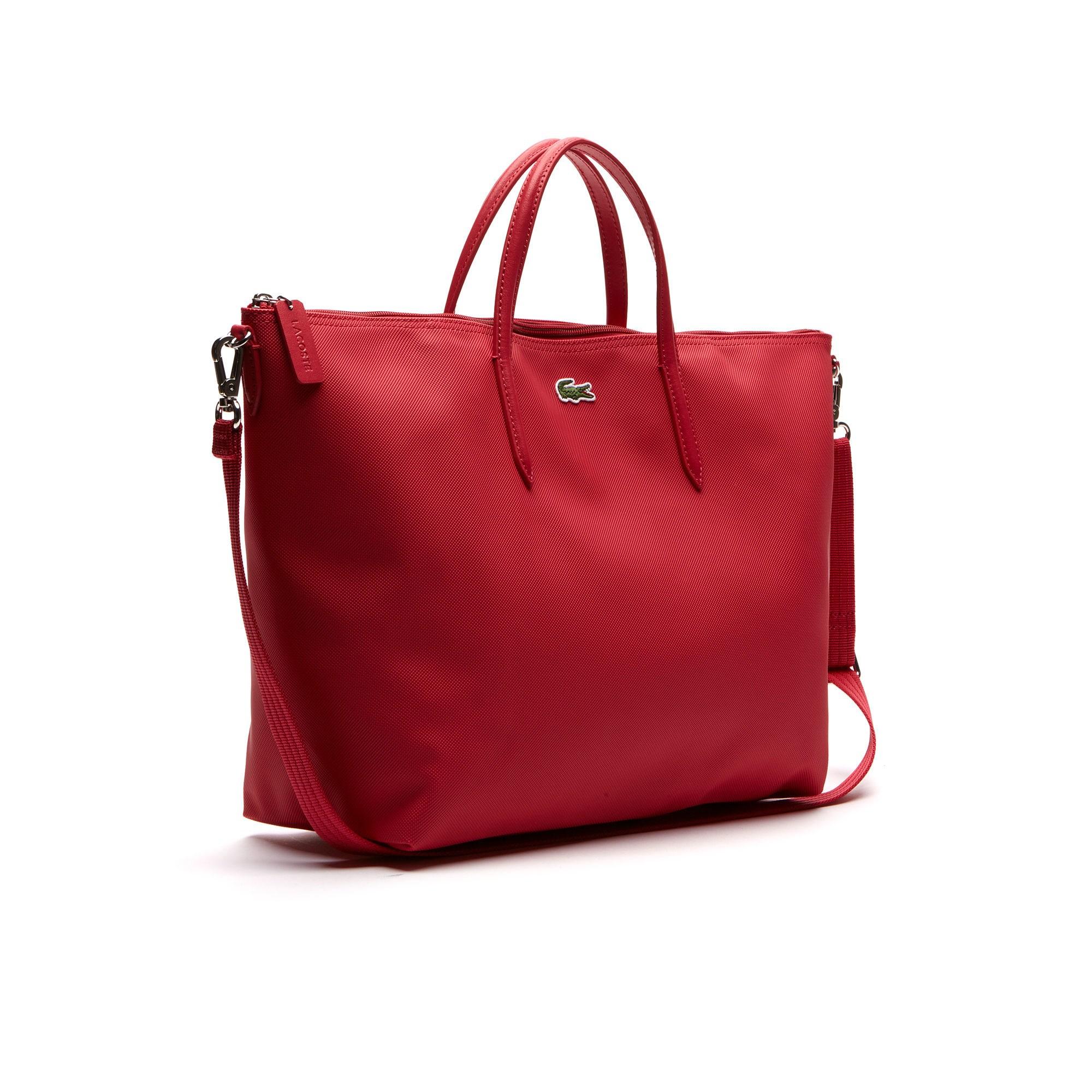 Lacoste L.12.12 Concept Dual Carry Zip Tote Bag in Red Lyst