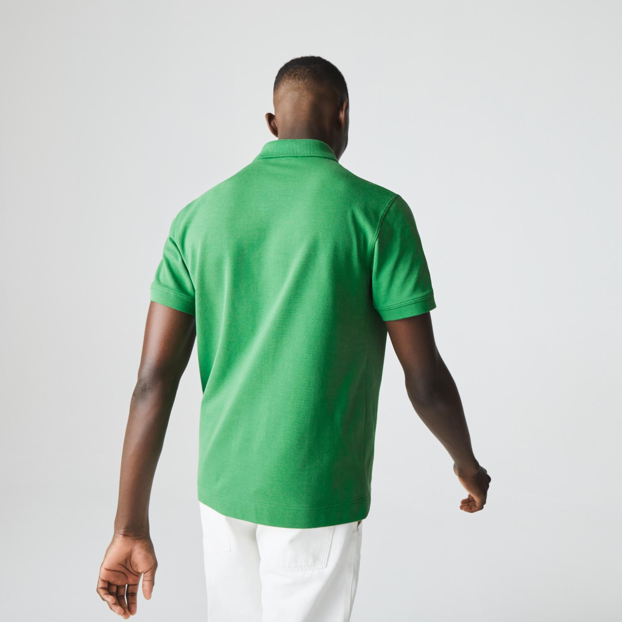 Lacoste Mens Classic Fit L1221 Organic Cotton Piqué Polo Shirt In
