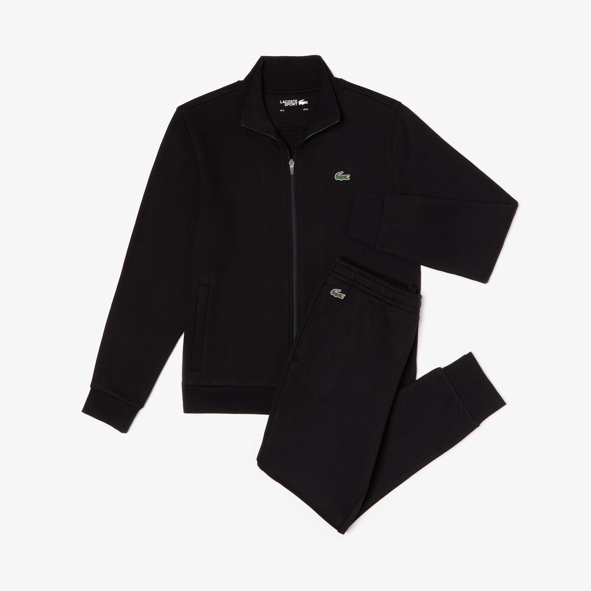 mens lacoste fleece tracksuit