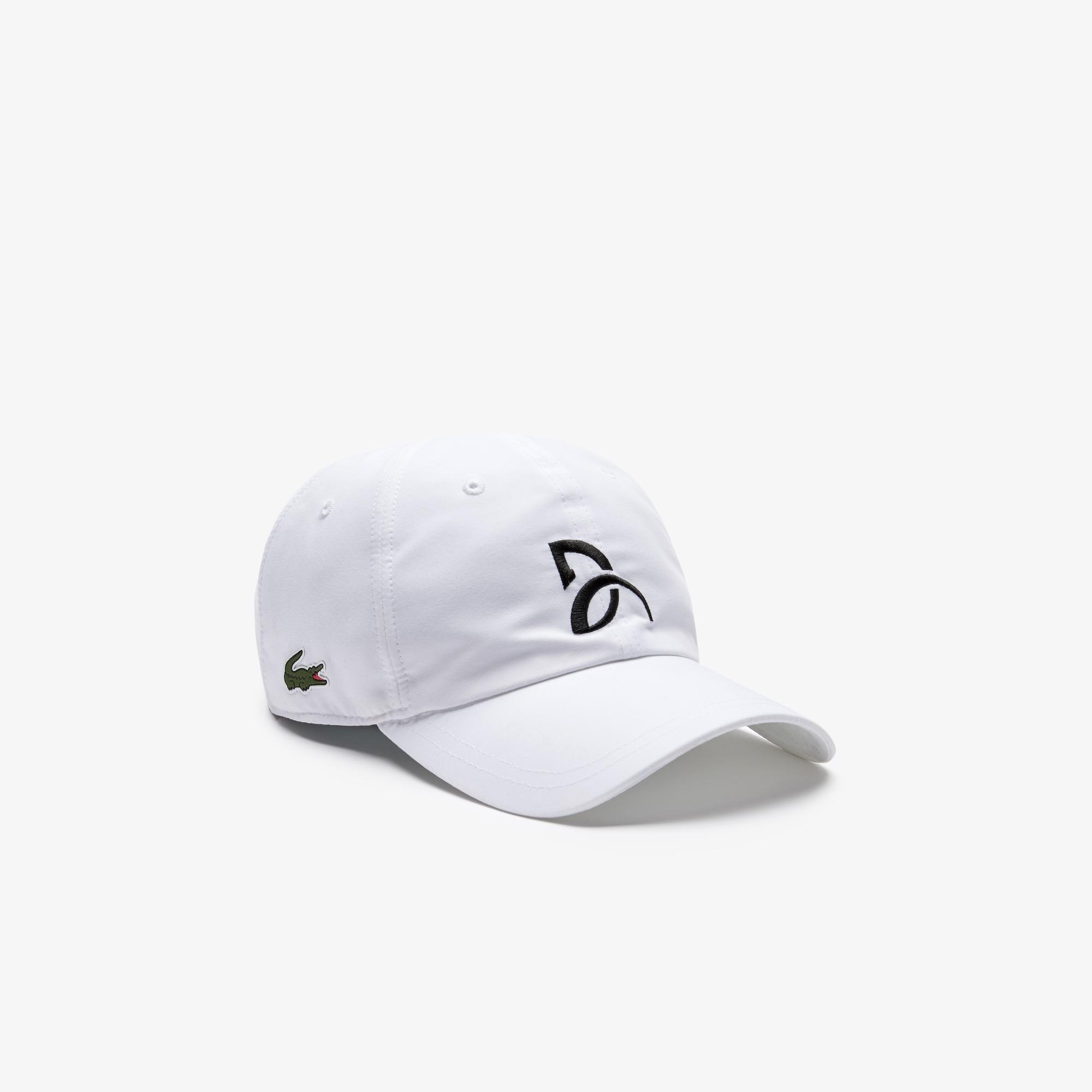 Lacoste Sport X Novak Djokovic Cap With Embroidered Signature in White,Navy Blue (Blue) for Men 