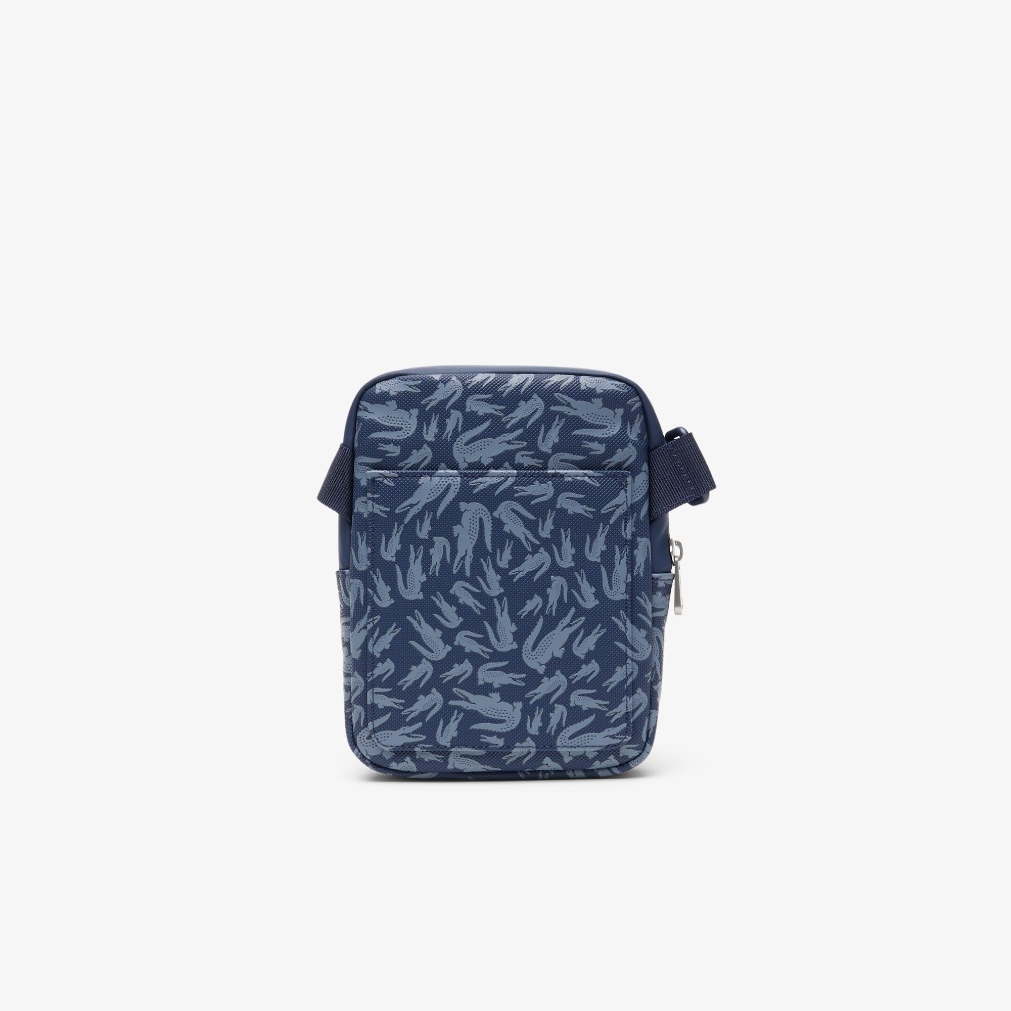 Lacoste Small Lcst Flat Satchel in Blue for Men Lyst