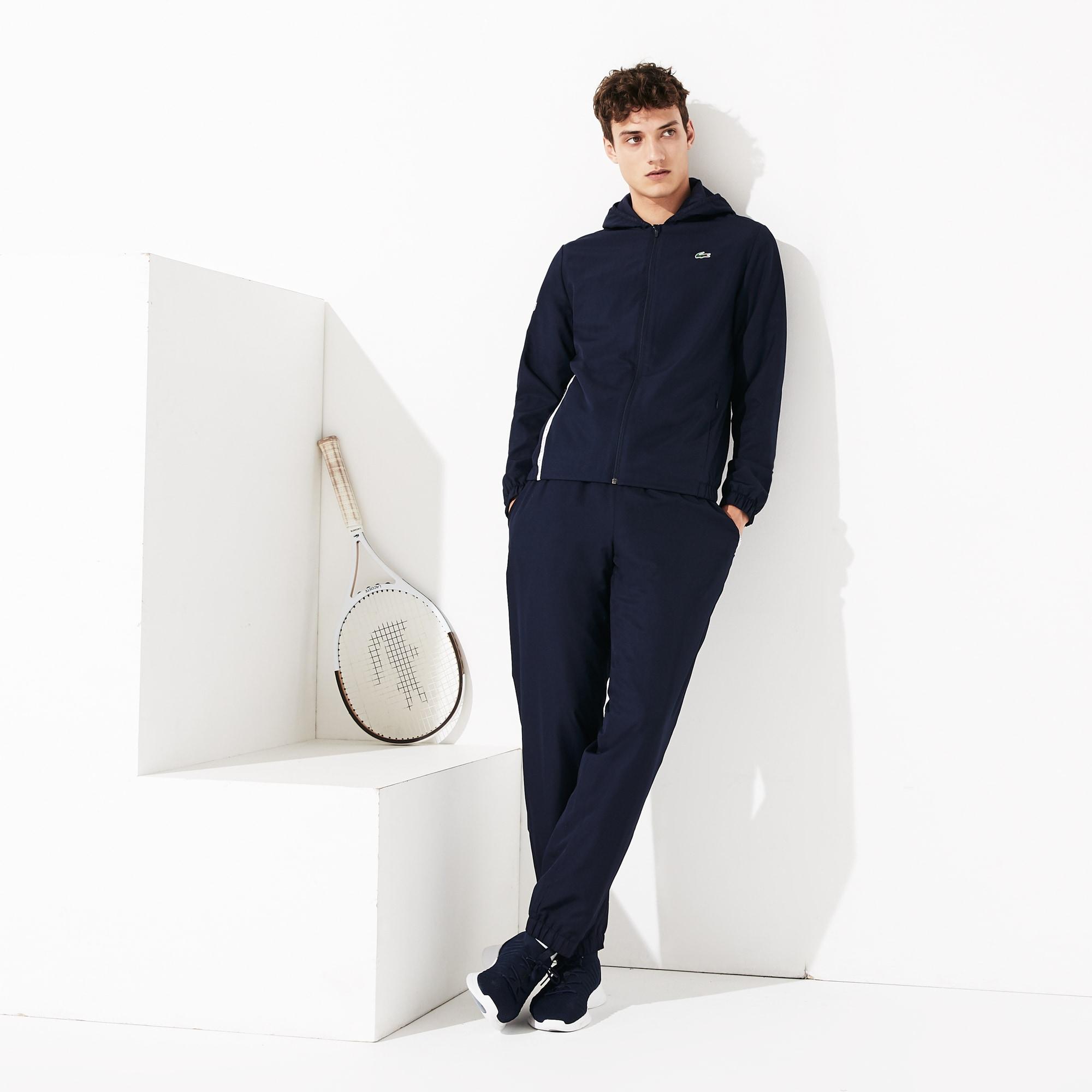Lacoste Sport Twotone Tennis Track Suit in Navy Blue,Navy Blue,White