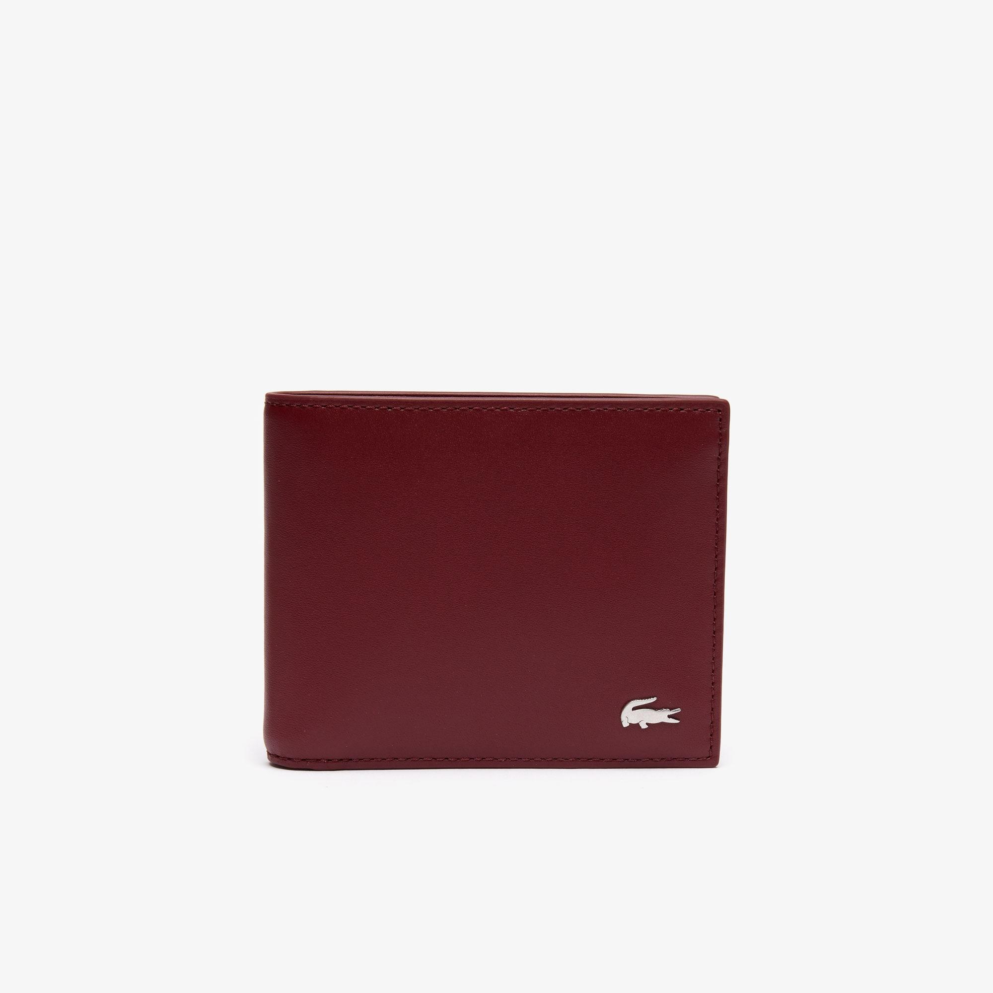 Lacoste Fitzgerald 6 Card Leather Wallet in Red for Men Lyst