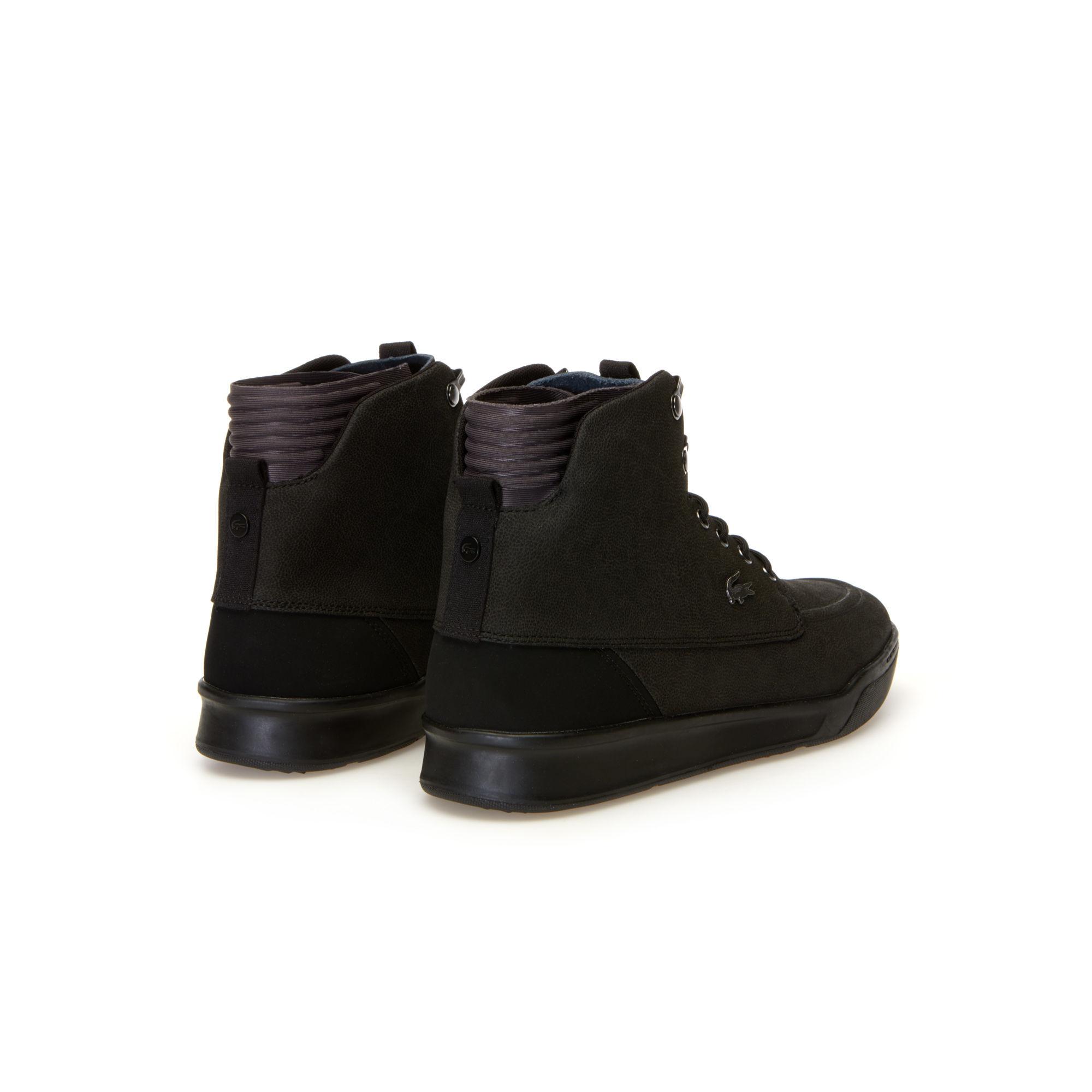 lacoste black boots