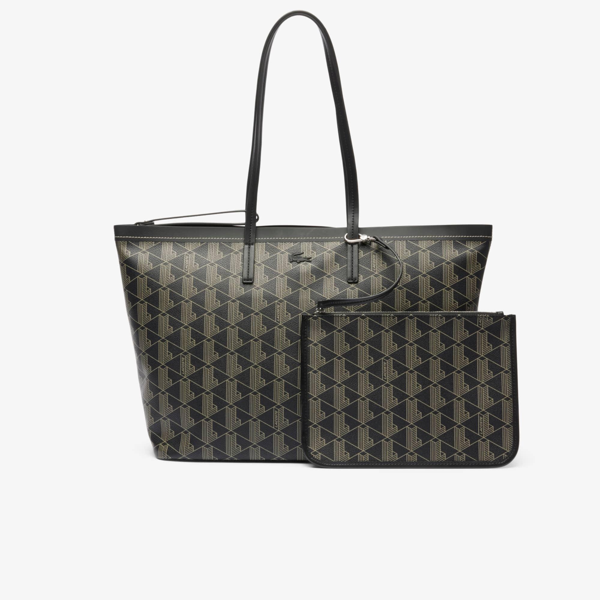 ★LACOSTE★ Women's Easy Tote Crossbody Bag Brown NF3869Y55G ☆LACOSTE☆ Women's Easy Tote Crossbody Bag Brown NF3869Y55G
