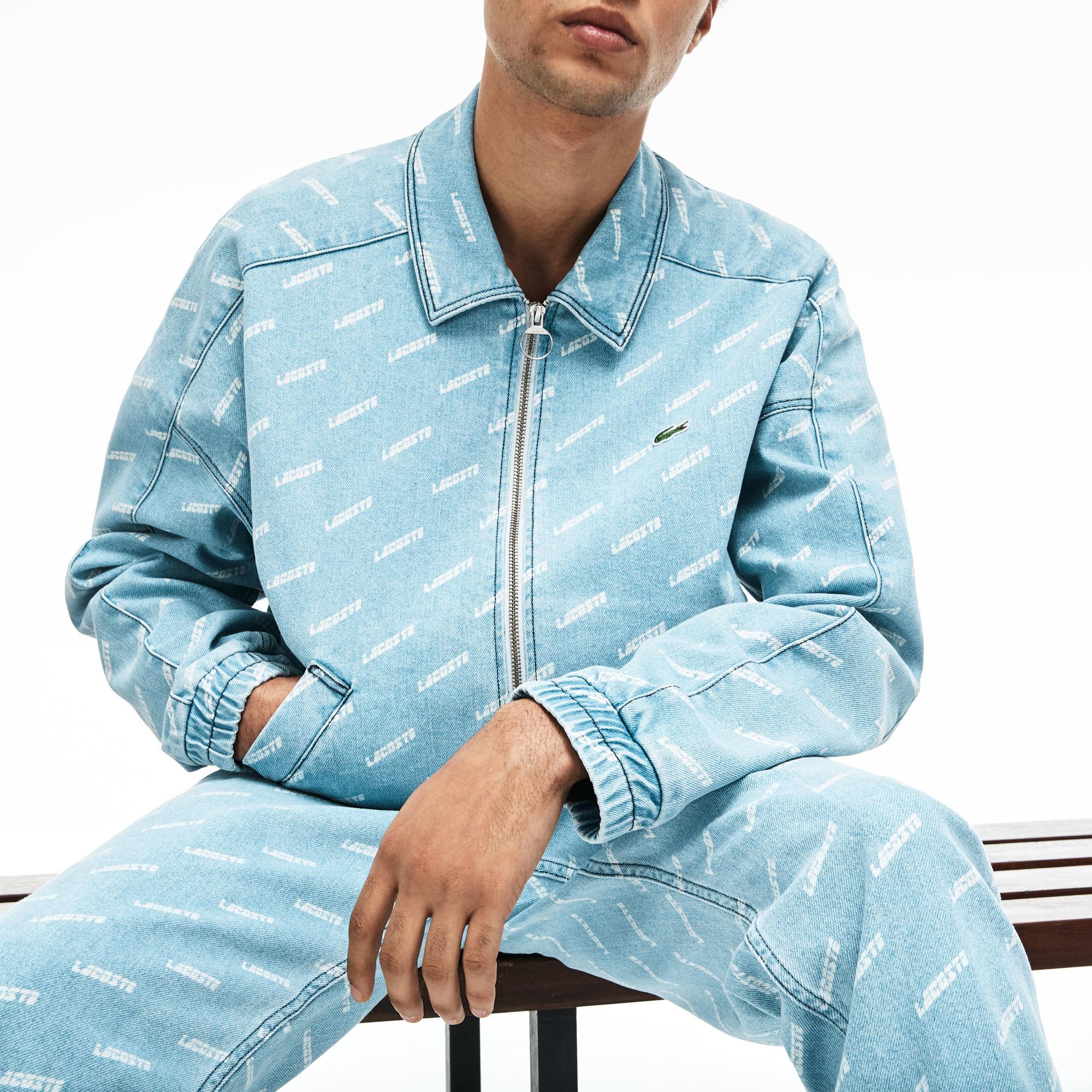 lacoste all over print jeans