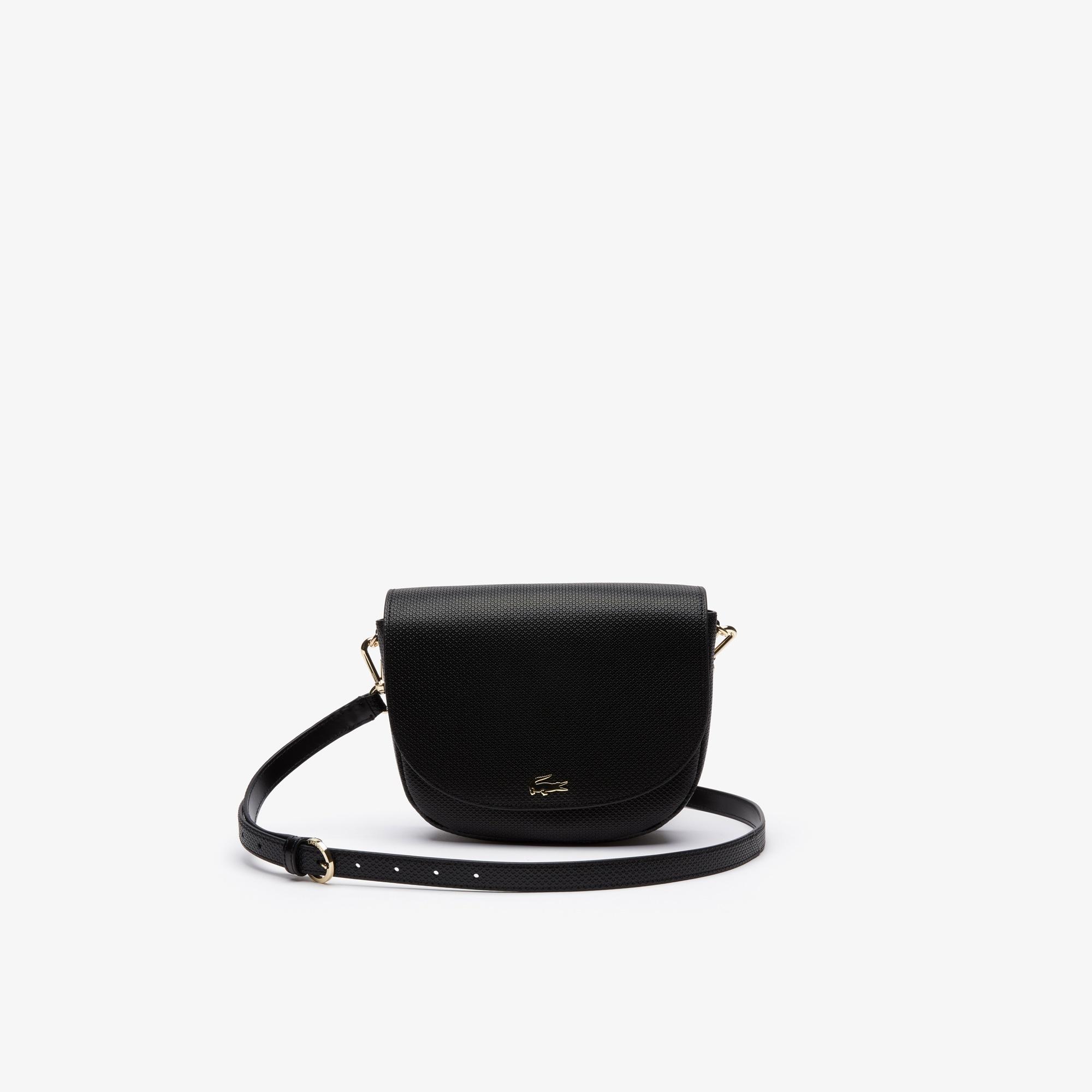 lacoste leather shoulder bag