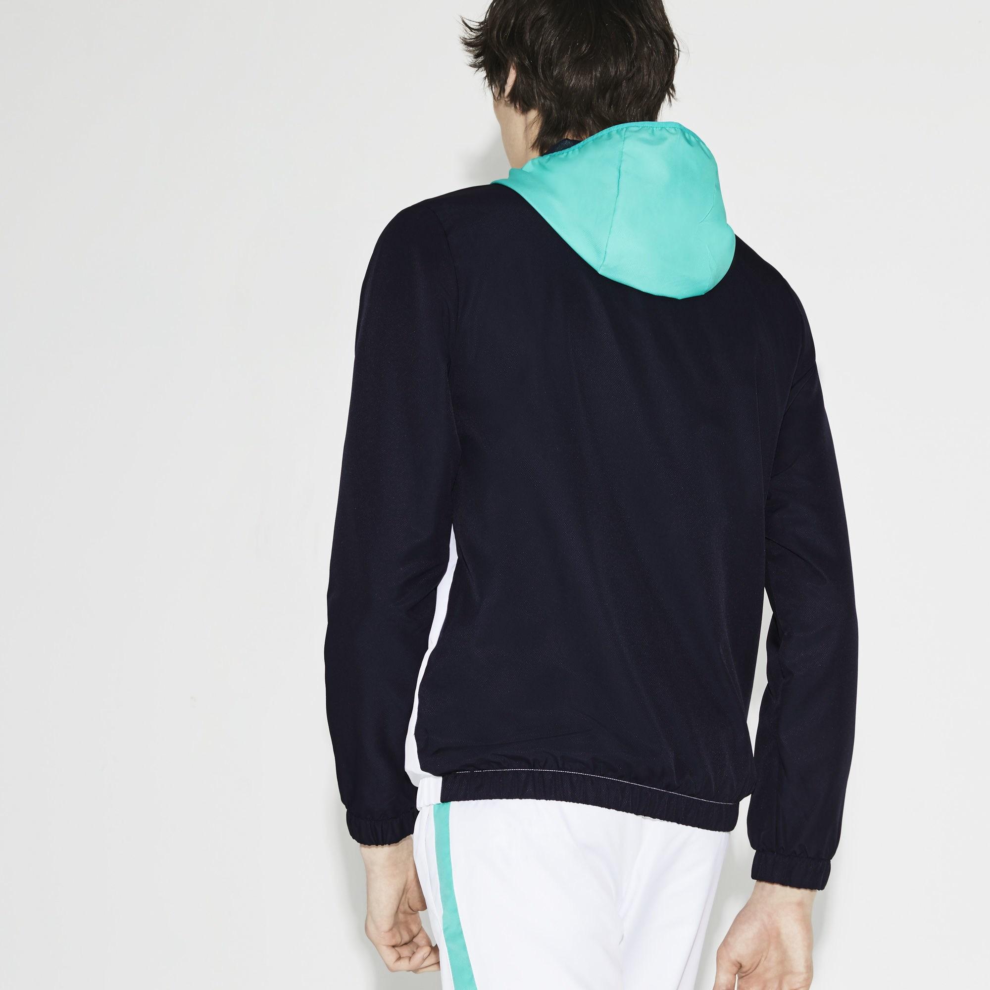 Lacoste Sport Hooded Colorblock Taffeta Tennis Jacket in ...