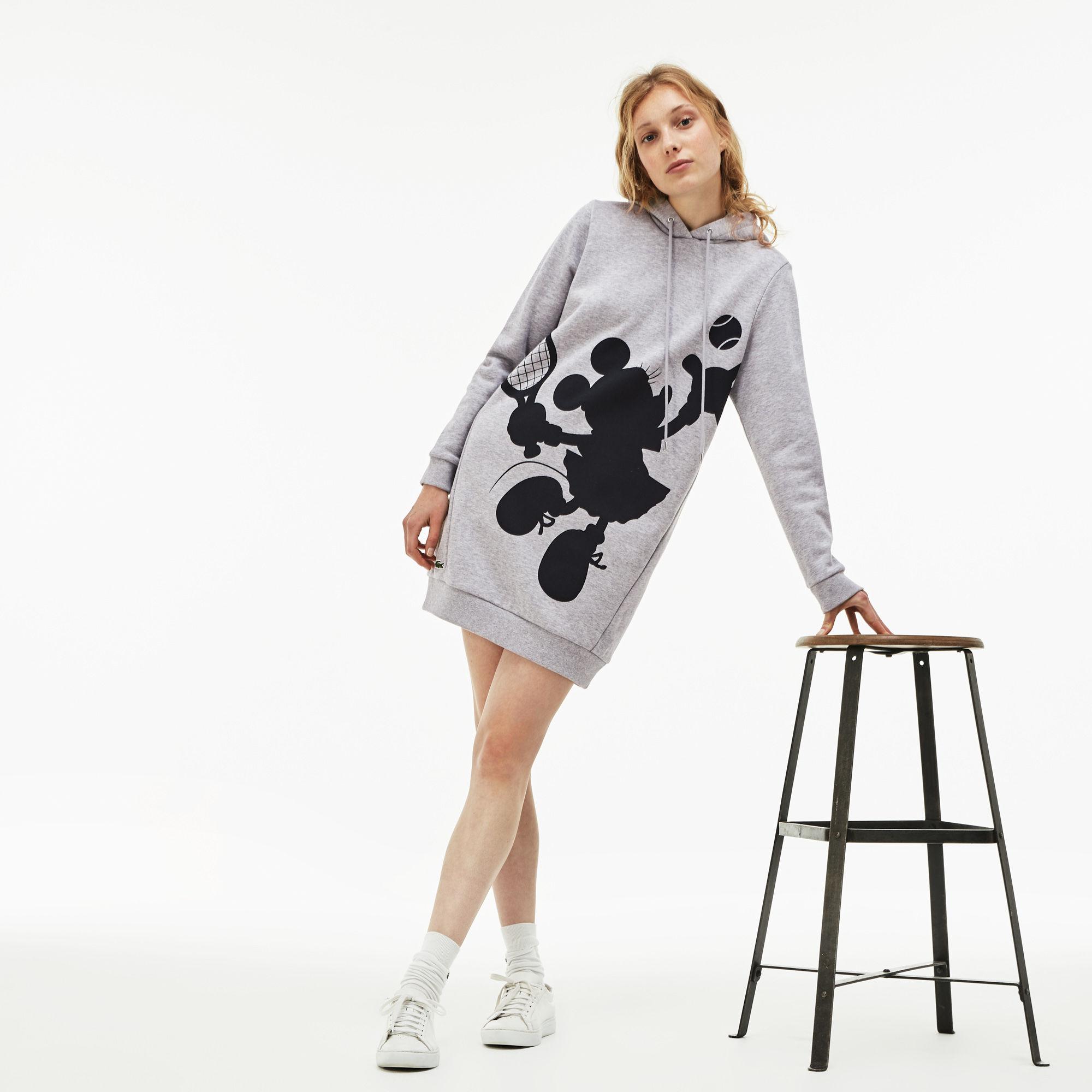 lacoste mickey mouse hoodie white