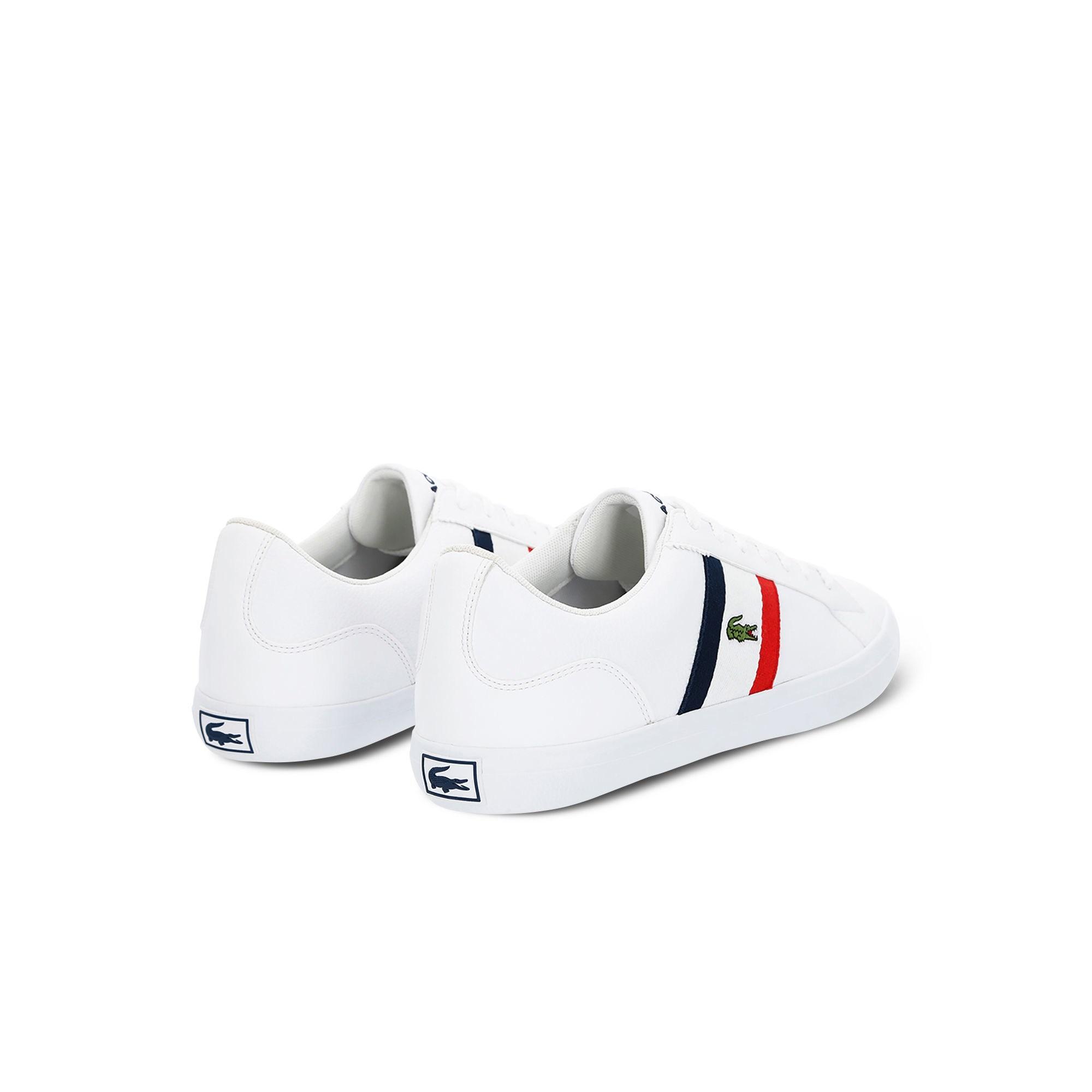 lacoste lerond white leather
