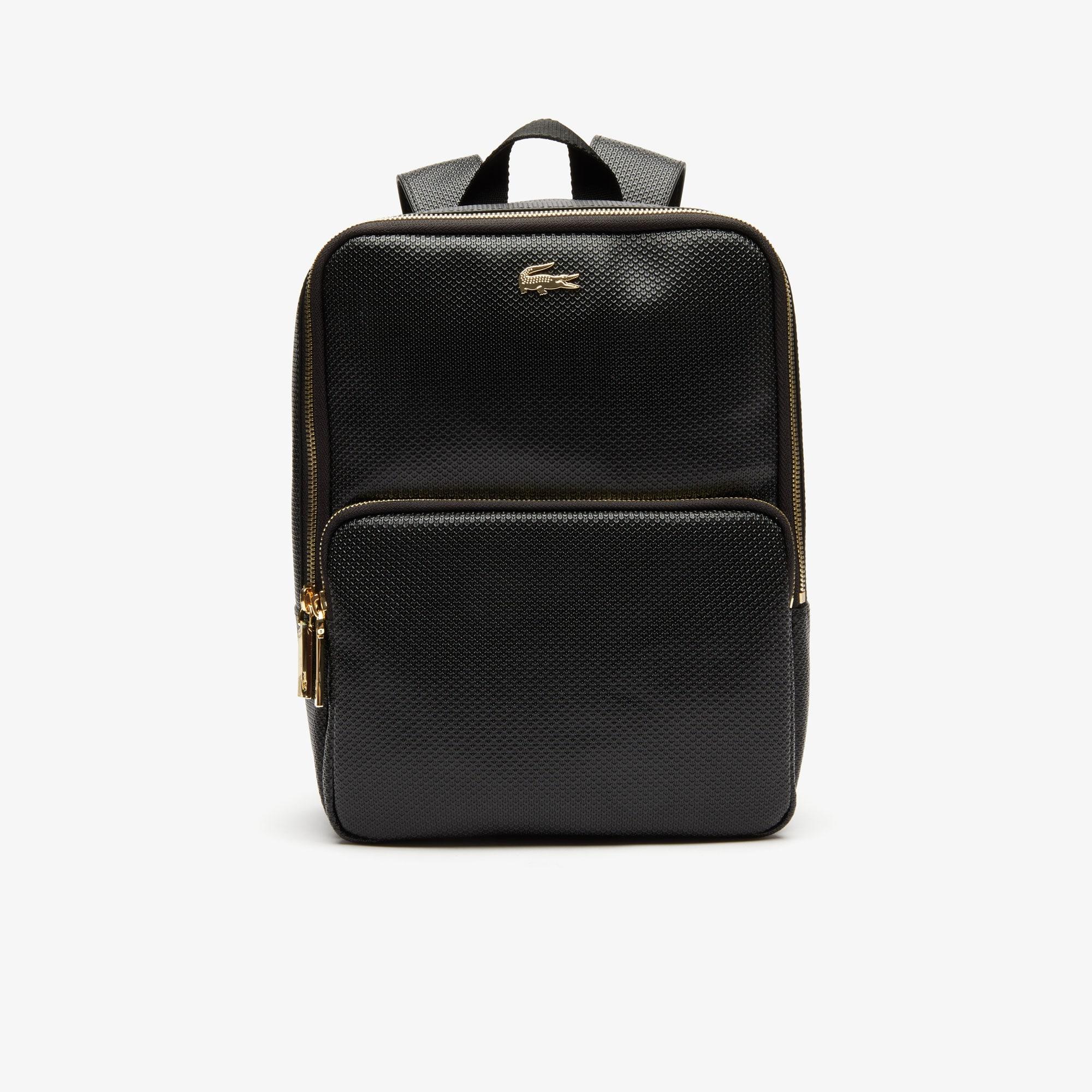 lacoste leather backpack