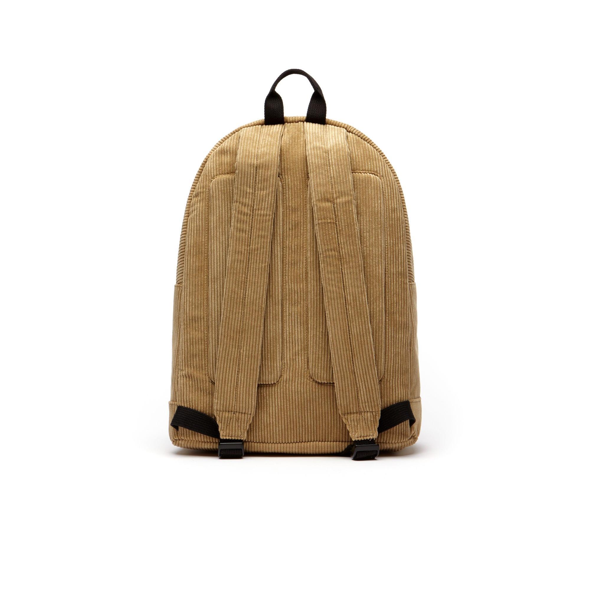 lacoste corduroy backpack